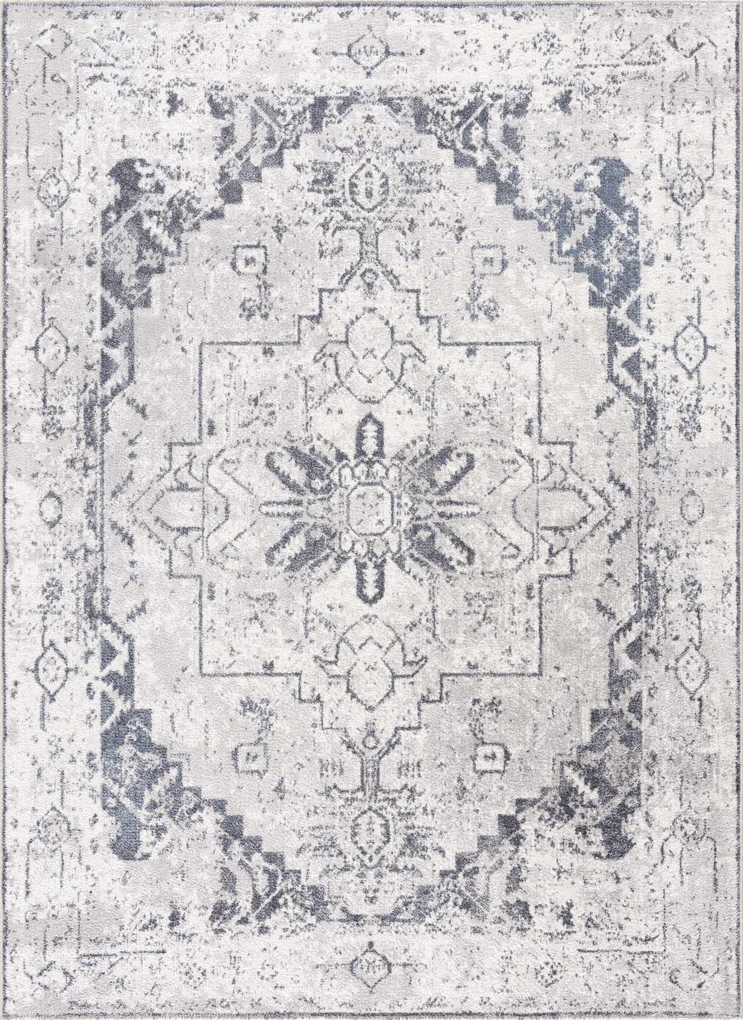 Ivory Hera Washable Area Rug - Boutique Rugs