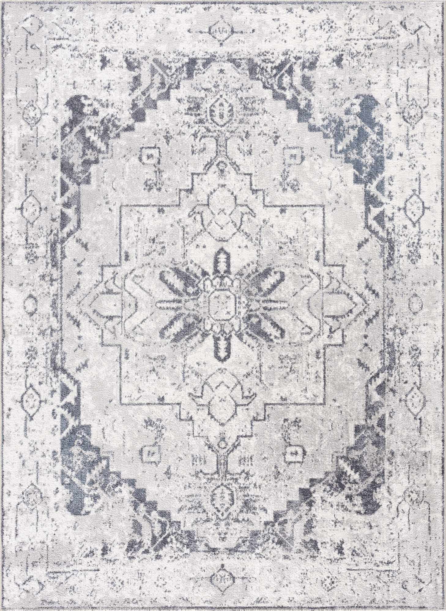 Ivory Hera Washable Area Rug - Boutique Rugs