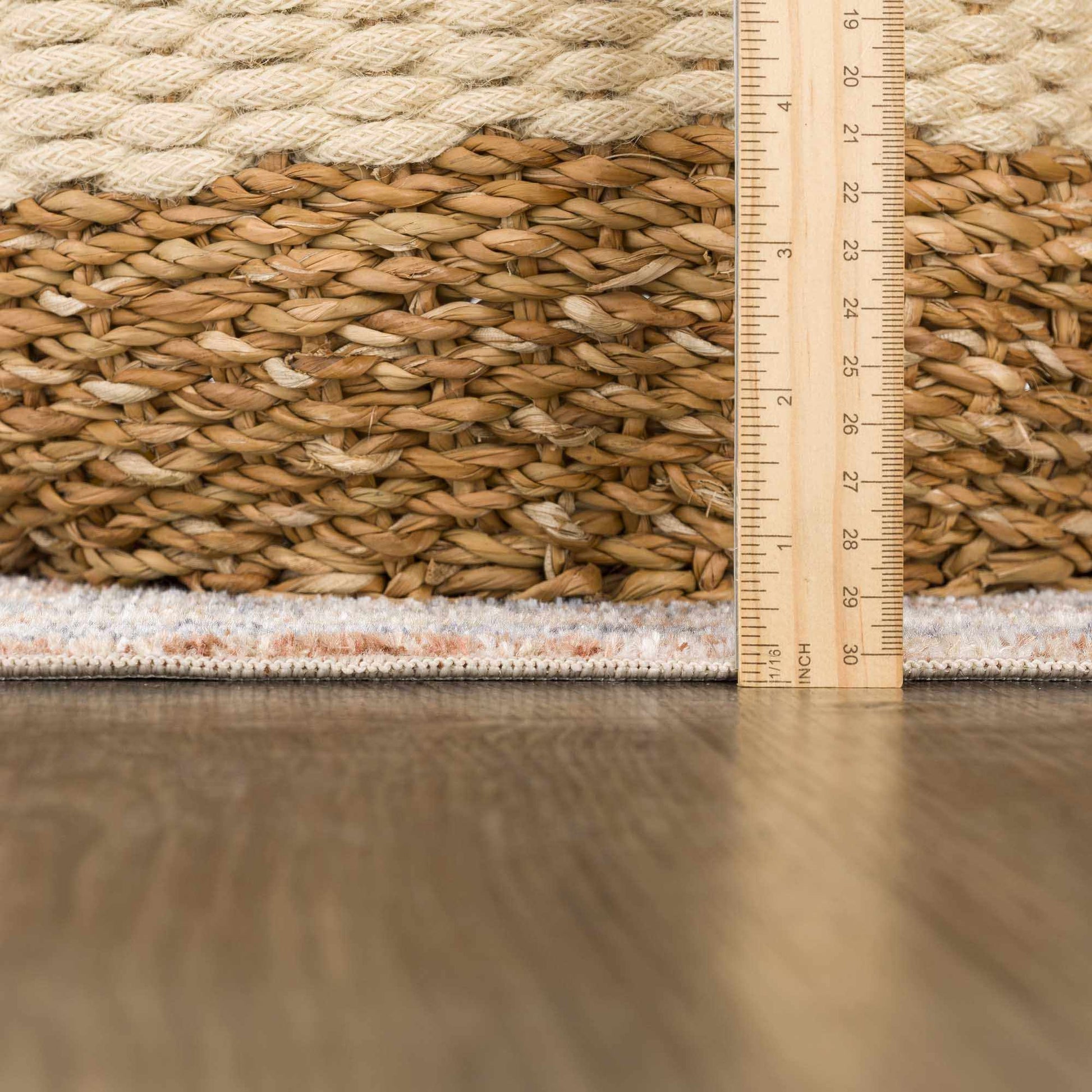 Arias Beige Blue Washable Area Rug - Boutique Rugs