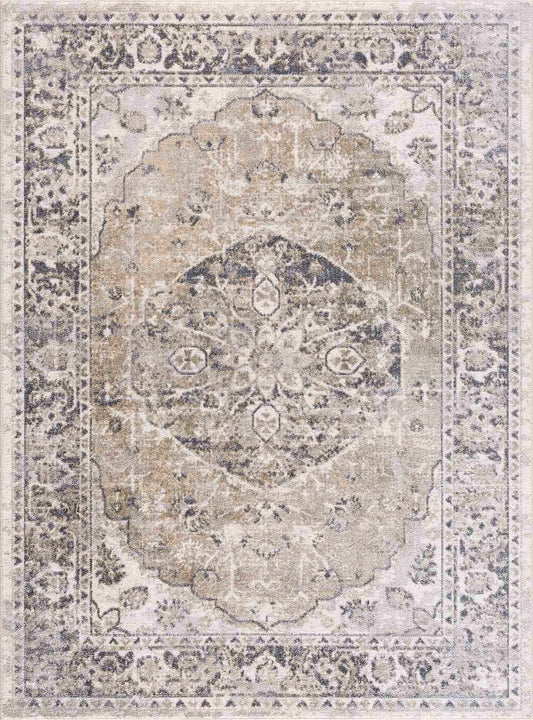 Tapis lavable beige Rudo