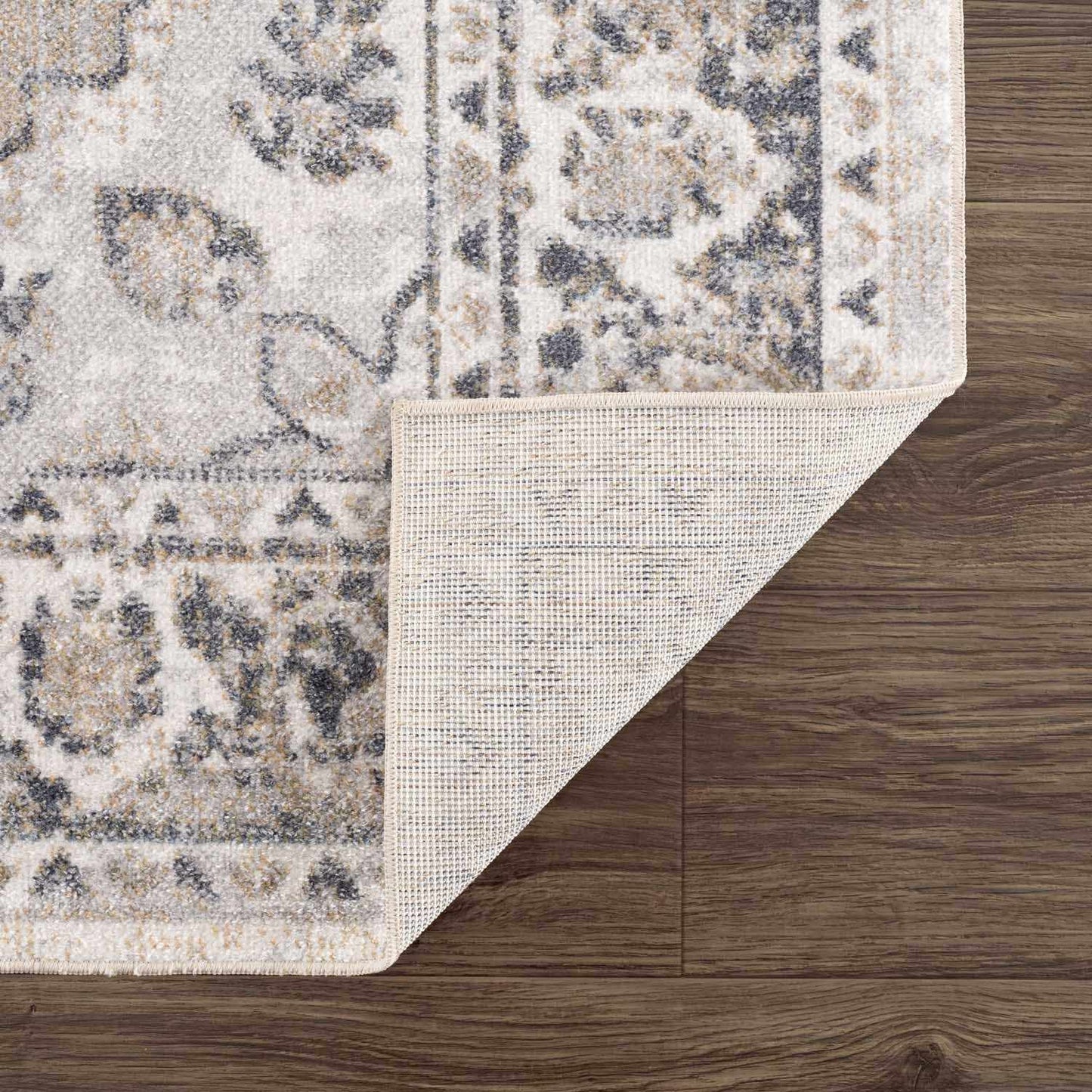 Rudo Beige Washable Area Rug - Boutique Rugs