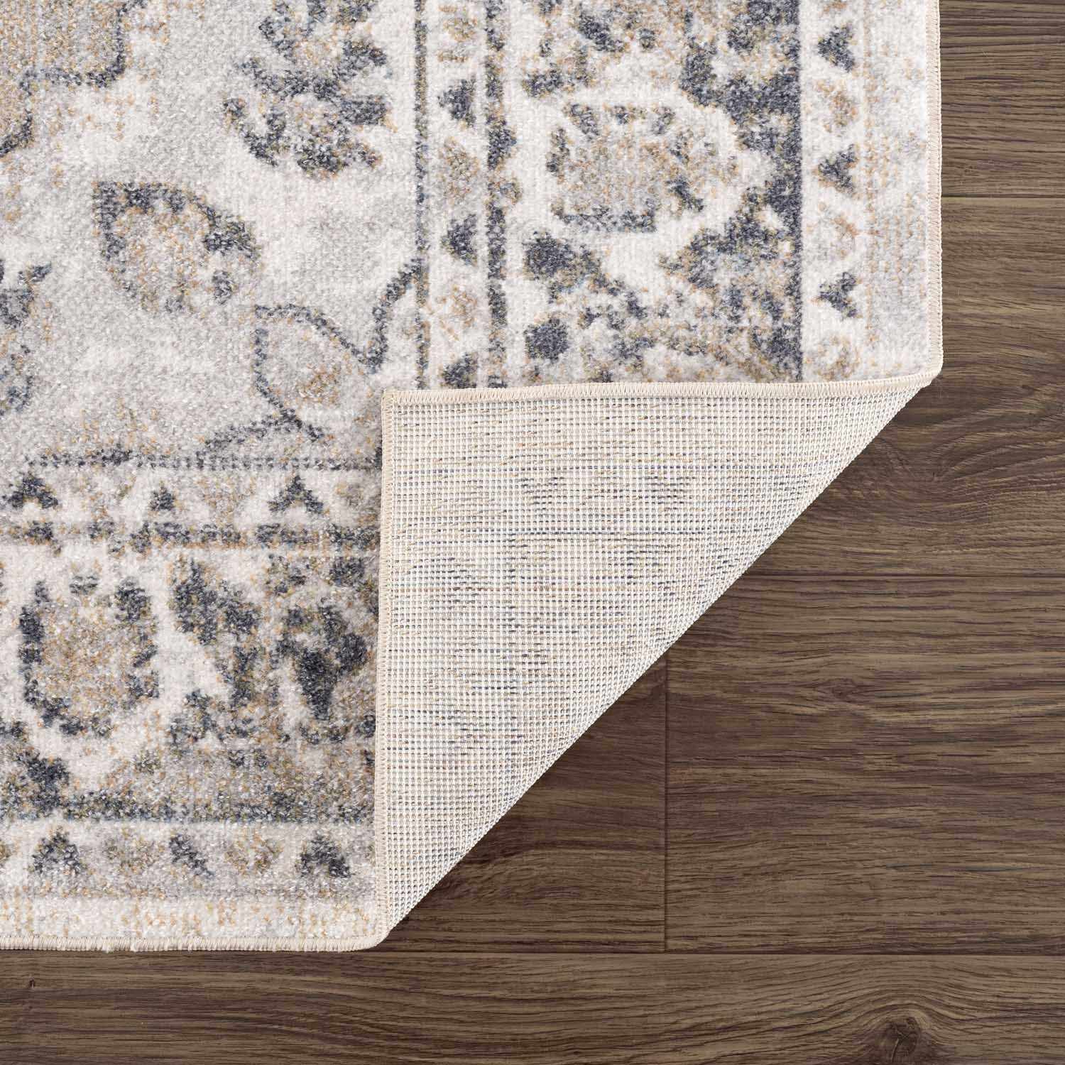 Rudo Beige Washable Area Rug - Boutique Rugs
