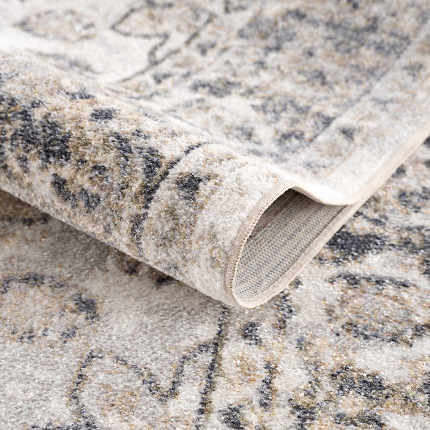 Rudo Beige Washable Area Rug - Boutique Rugs