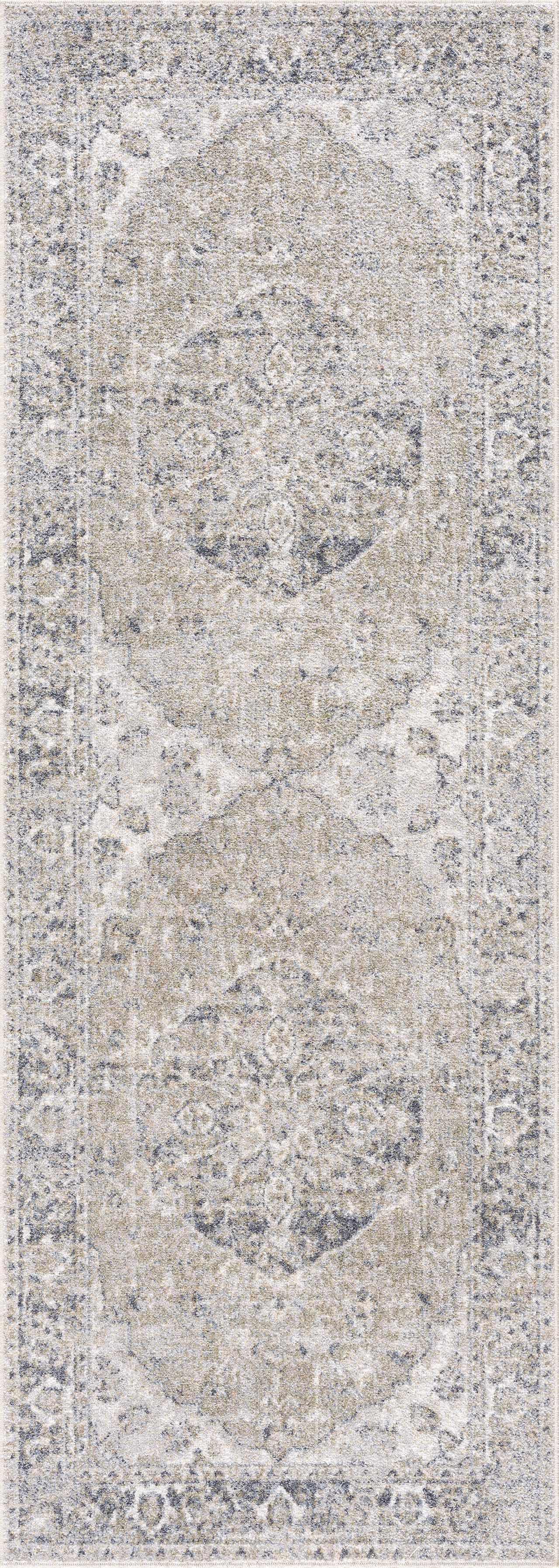 Tapis lavable bleu Rudo