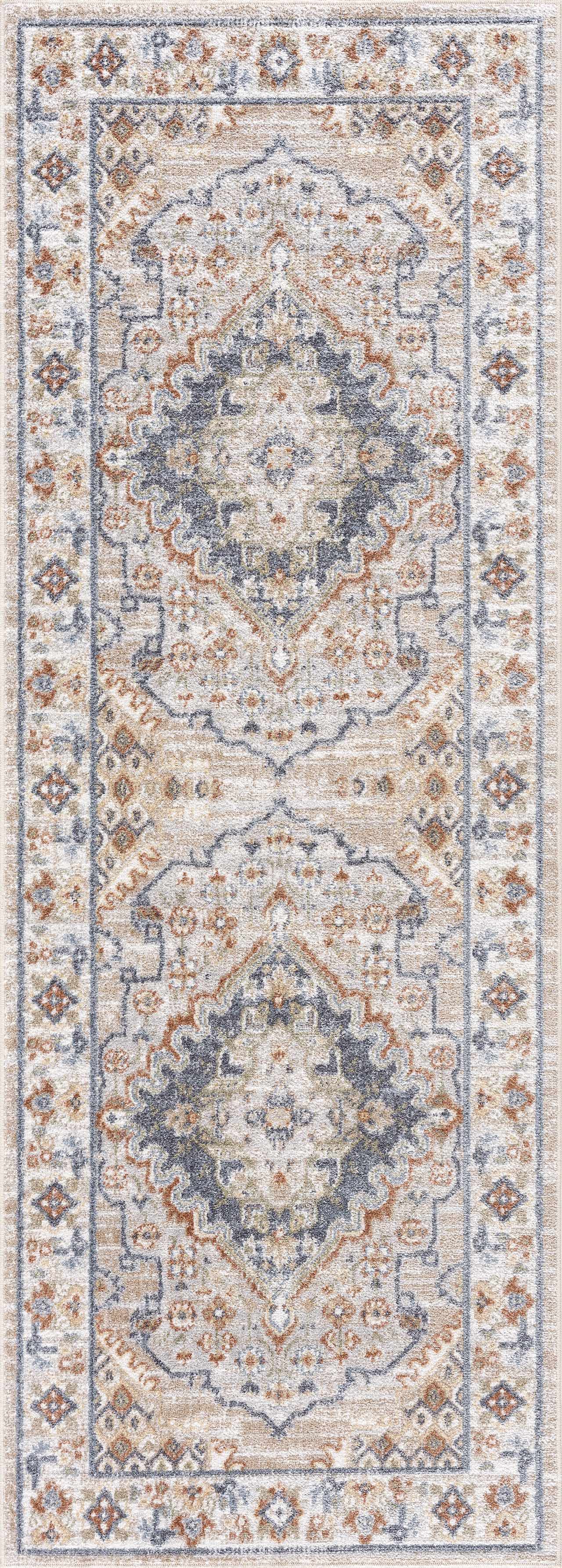 Erez Washable Area Rug - 2’7’’ x 7’3’’ Runner - Boutique Rugs