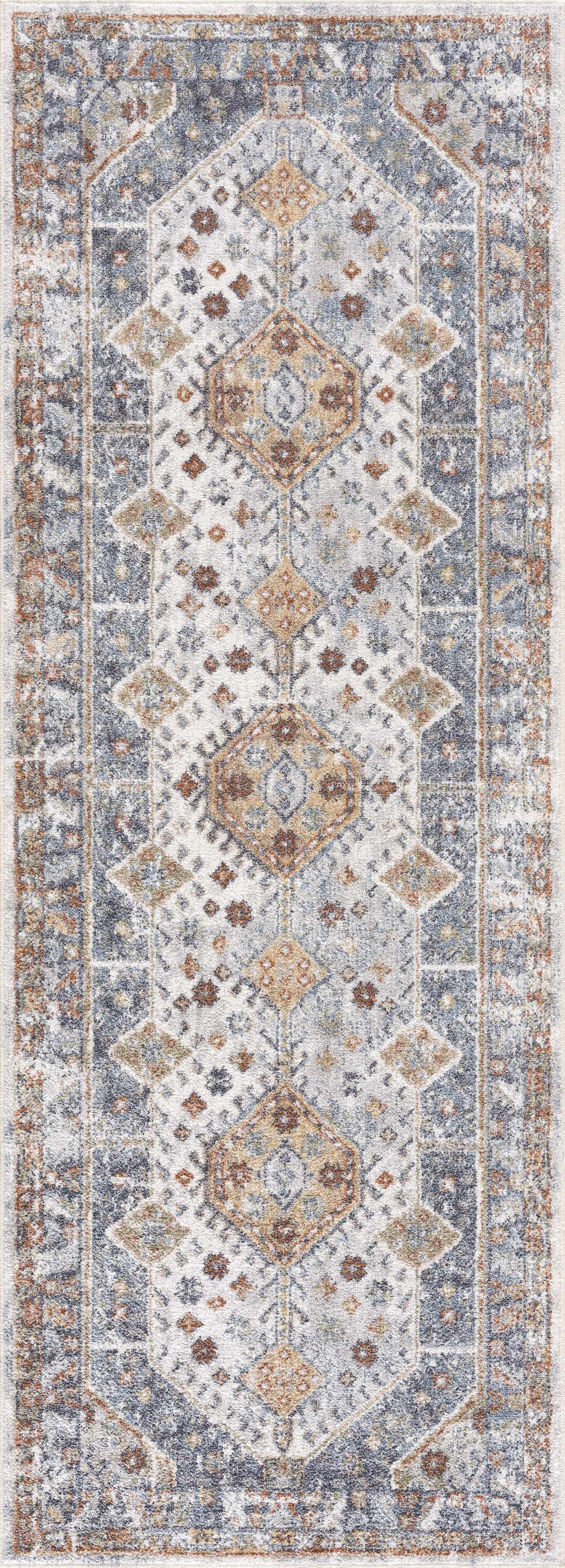 Afya Washable Area Rug - 2’7’’ x 7’3’’ Runner - Boutique Rugs