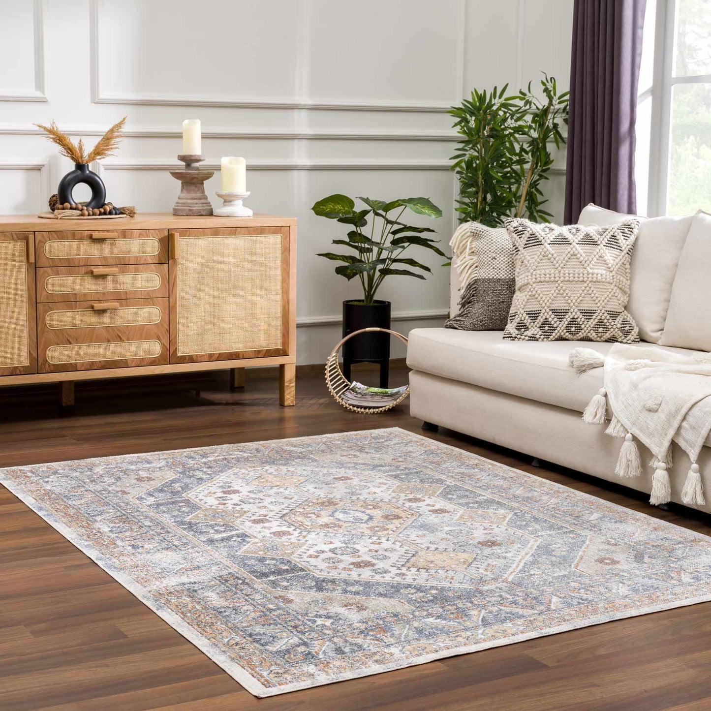Afya Washable Area Rug - Boutique Rugs