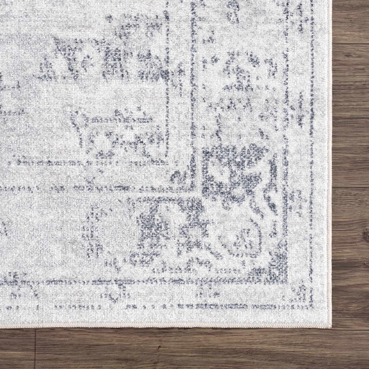 Akram Cream & Antrasit Washable Area Rug - Boutique Rugs