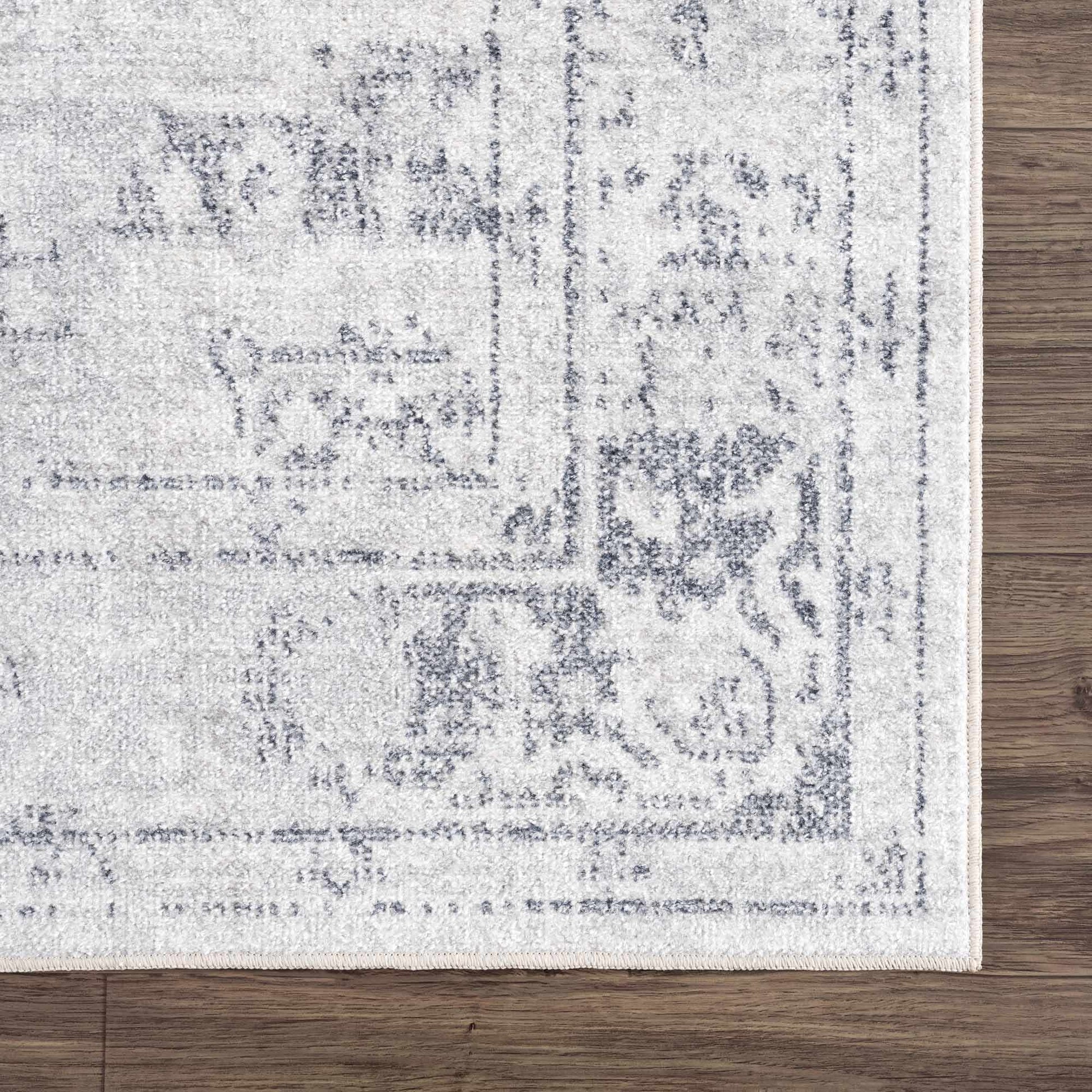 Akram Cream & Antrasit Washable Area Rug - Boutique Rugs