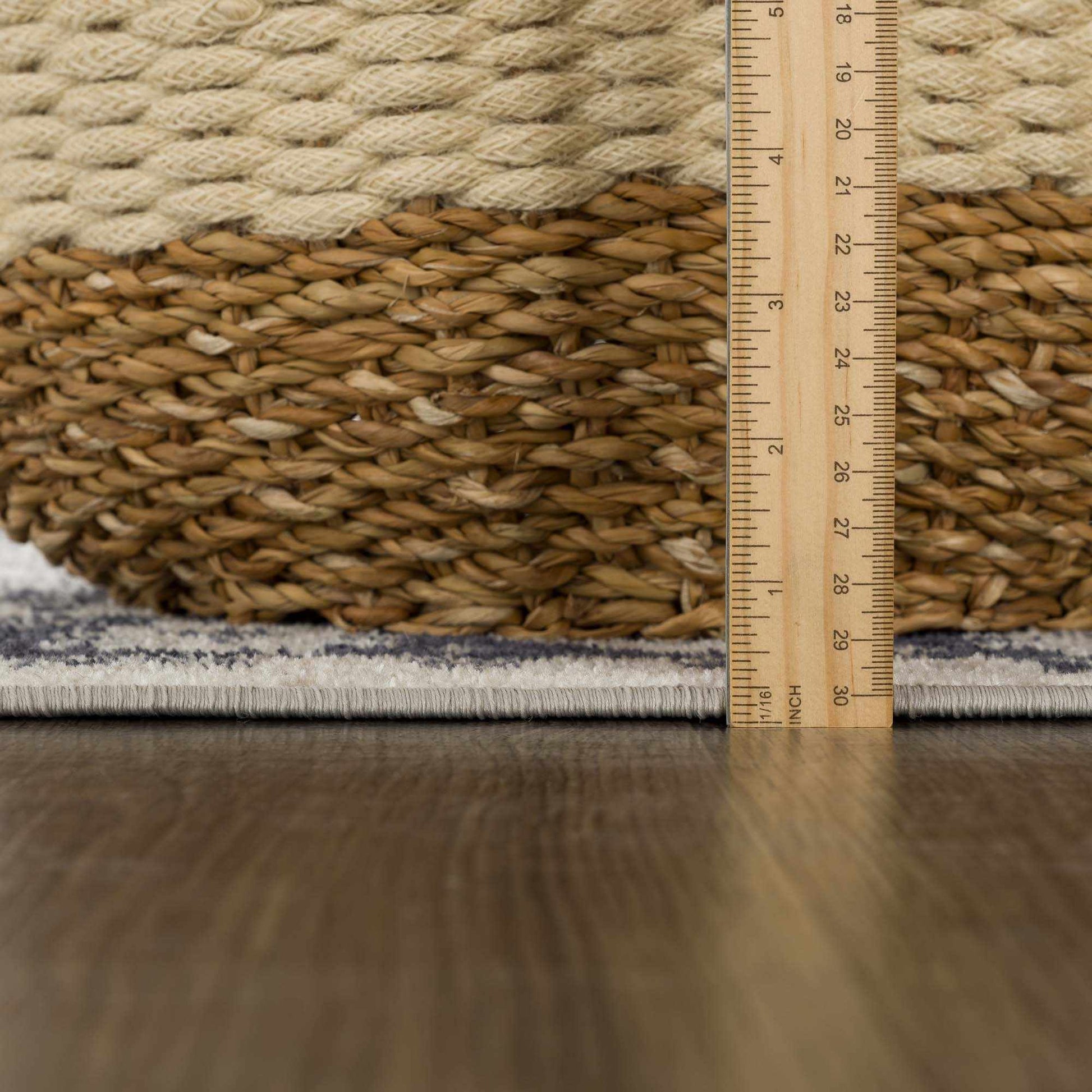 Cabacungan Cream & Gray Washable Area Rug - Boutique Rugs