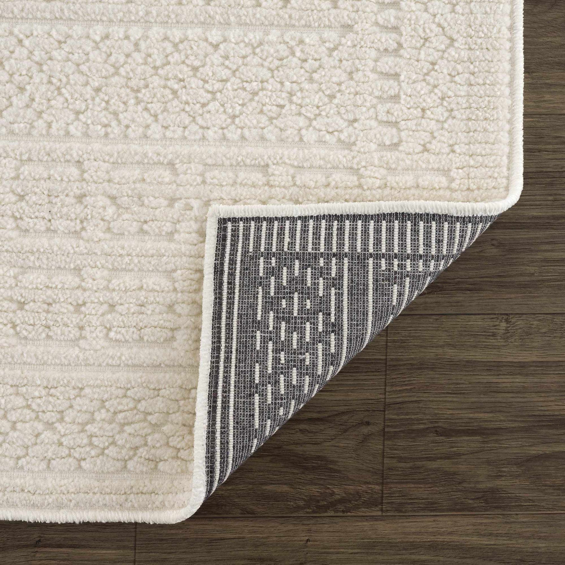 Bahar Cream Washable Area Rug - Boutique Rugs
