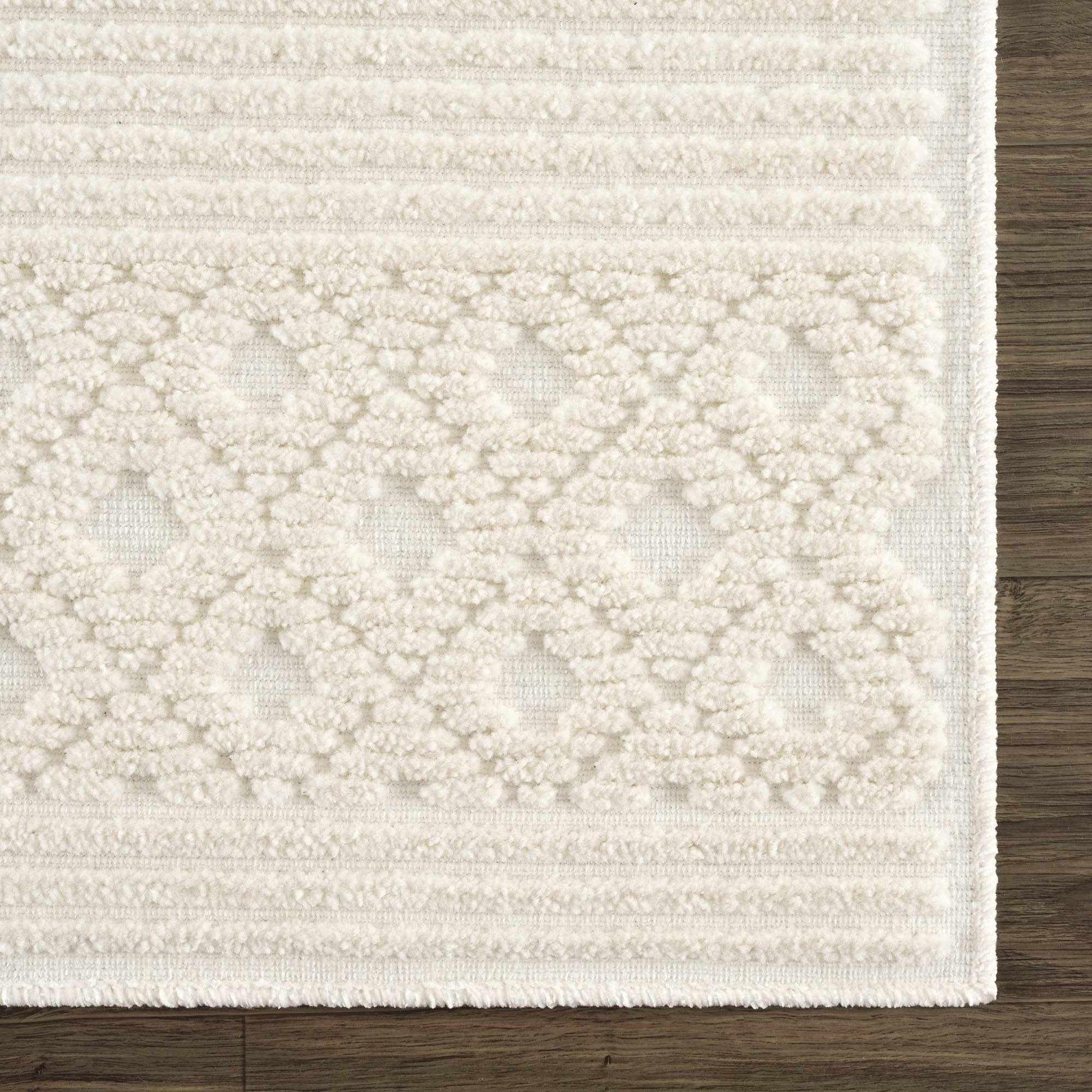 Drago White Washable Area Rug - Boutique Rugs