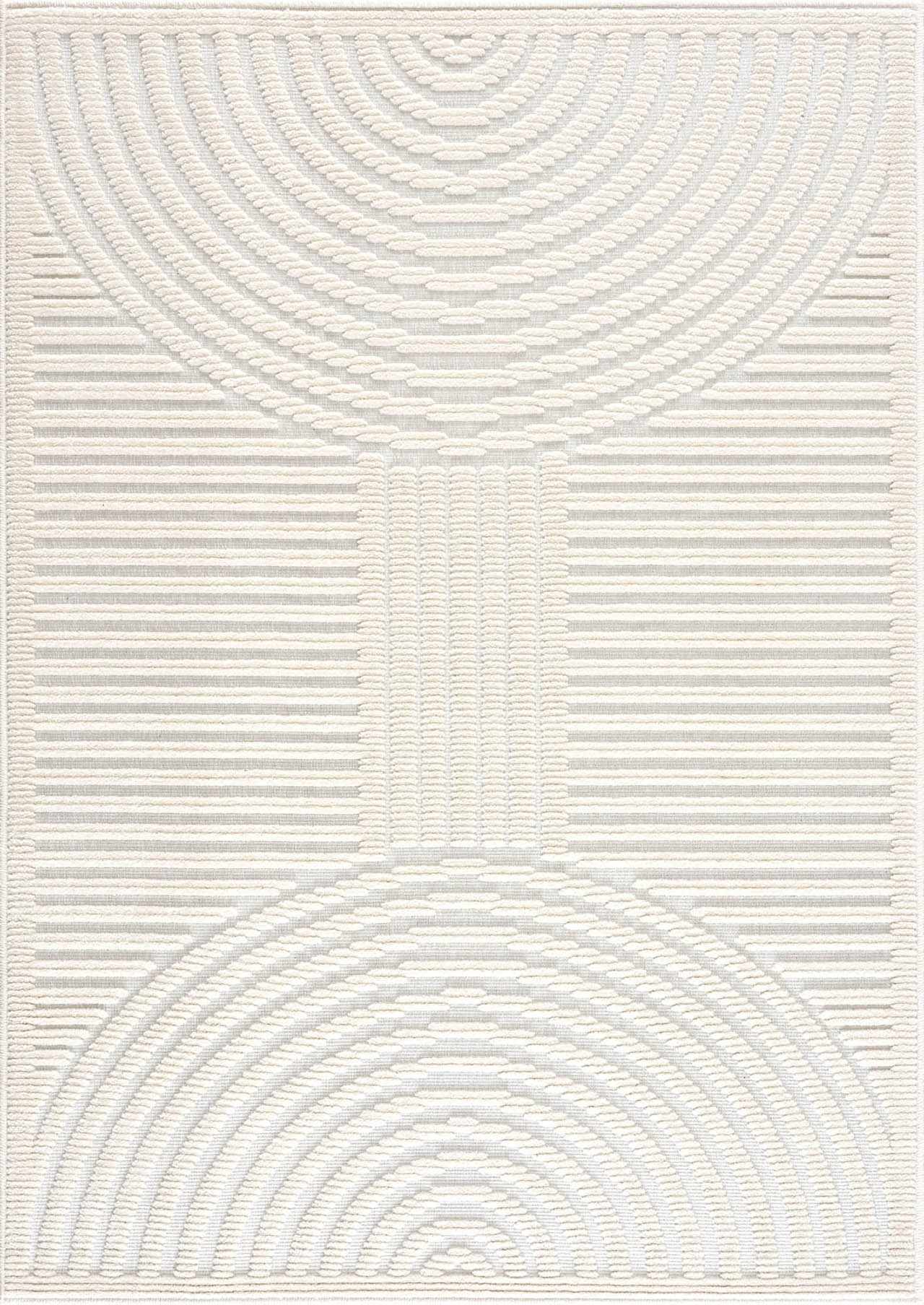 Deron White Washable Area Rug - Boutique Rugs
