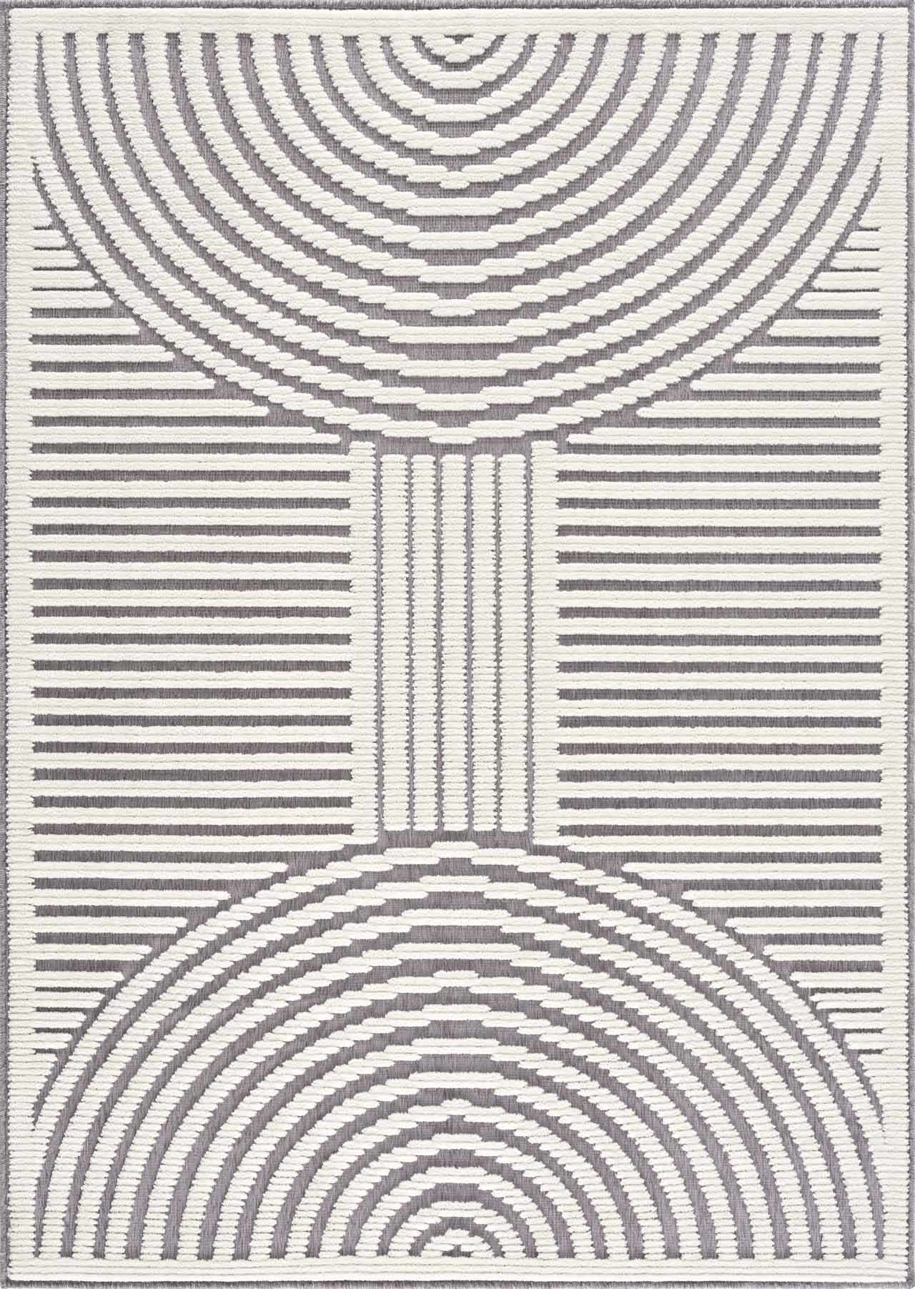Deron Gray Washable Area Rug - Boutique Rugs