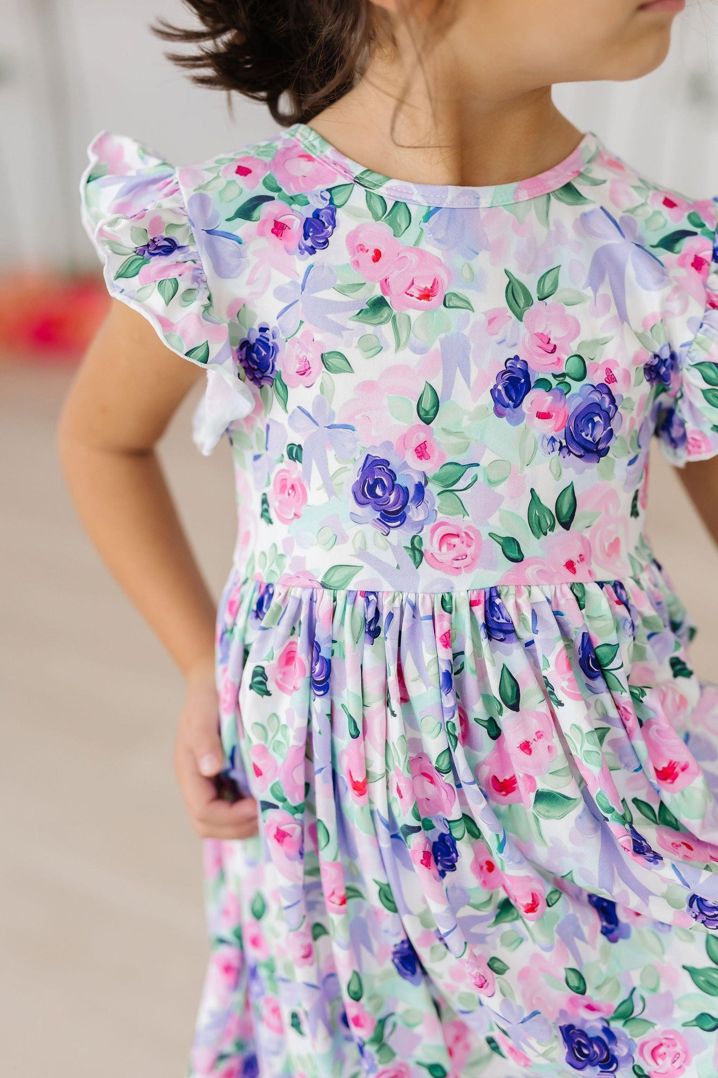 Lavender Love Floral Twirl Dress - Mila & Rose ®