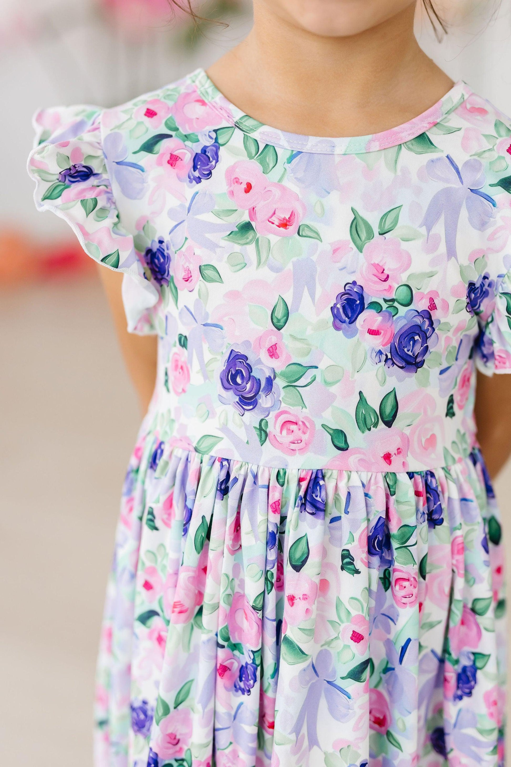 Lavender Love Floral Twirl Dress - Mila & Rose ®