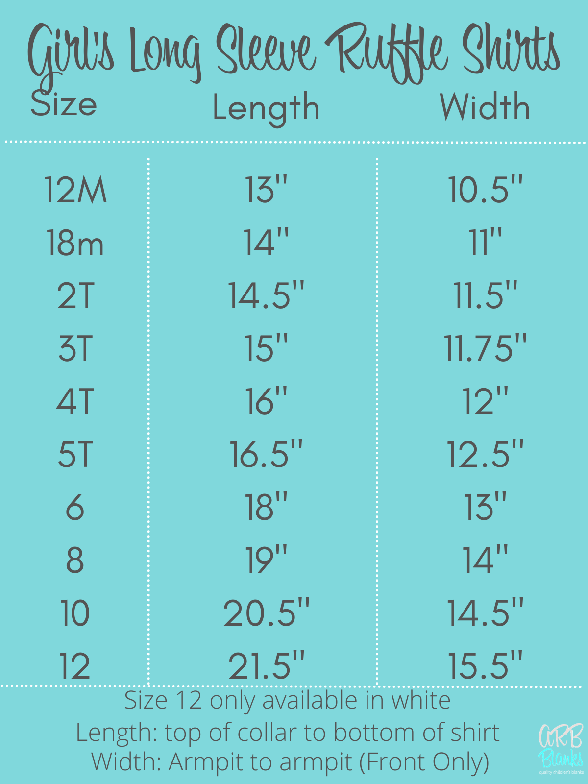 Chemise à volants à manches longues pour fille