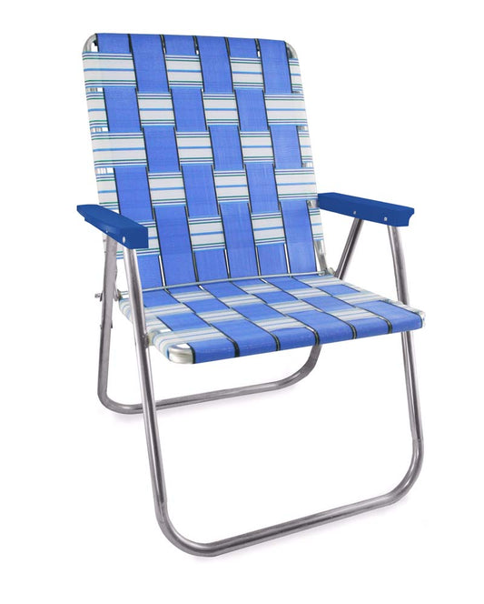 Chaise de jardin Blue Sands Magnum avec accoudoirs bleus