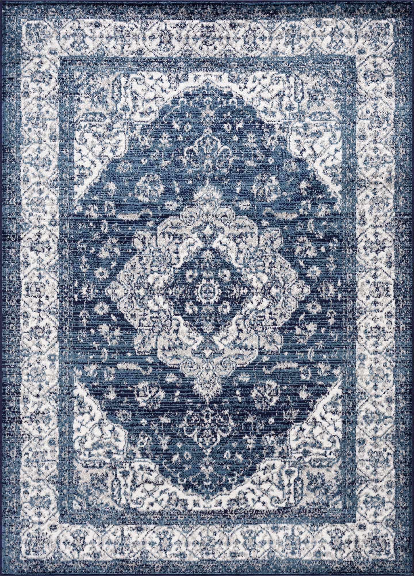 Billy Blue Medallion Rug - Boutique Rugs