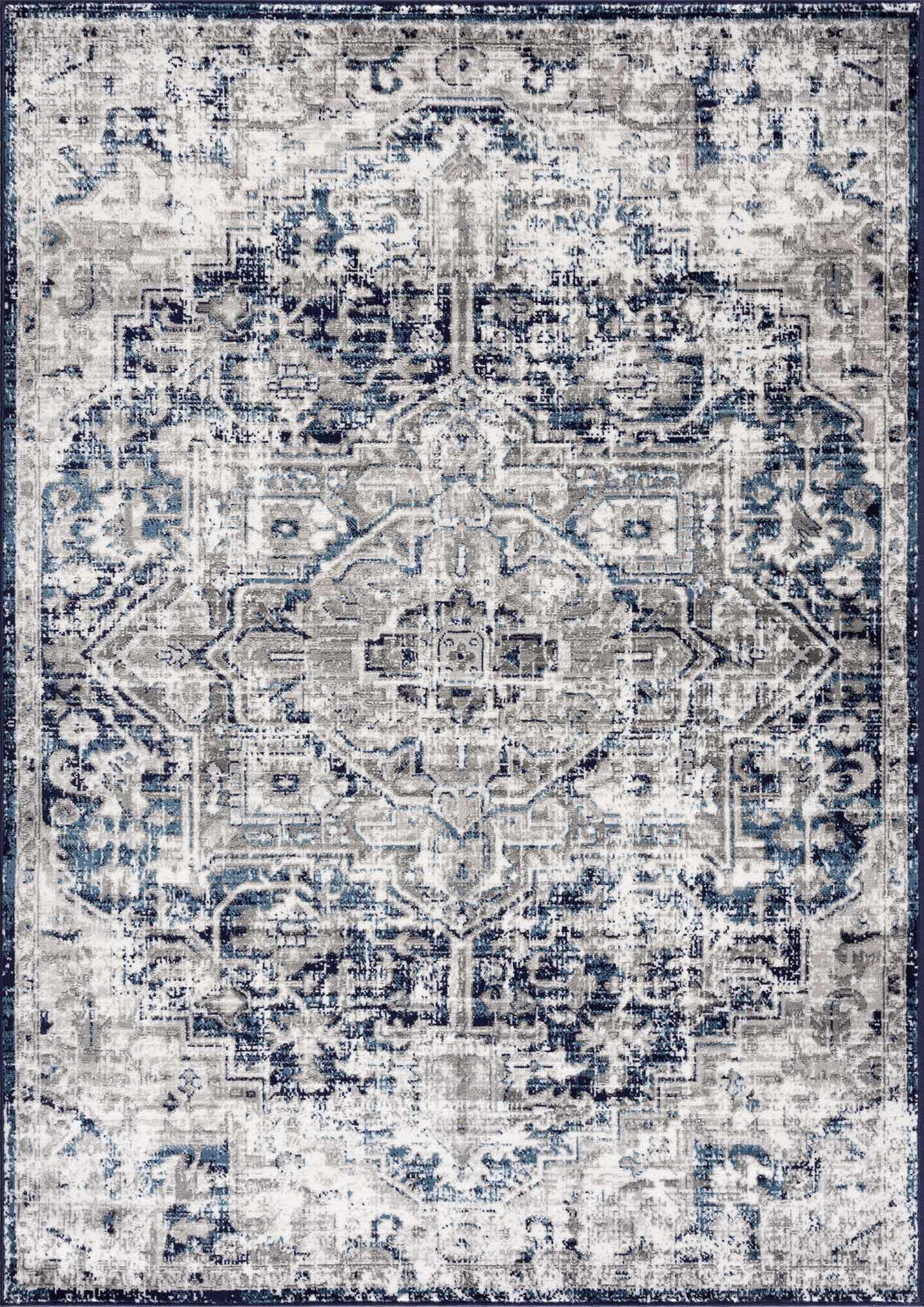 Buenaventura Navy Area Rug - Boutique Rugs