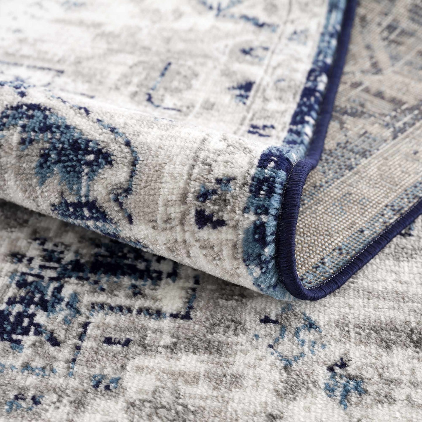 Buenaventura Navy Area Rug - Boutique Rugs