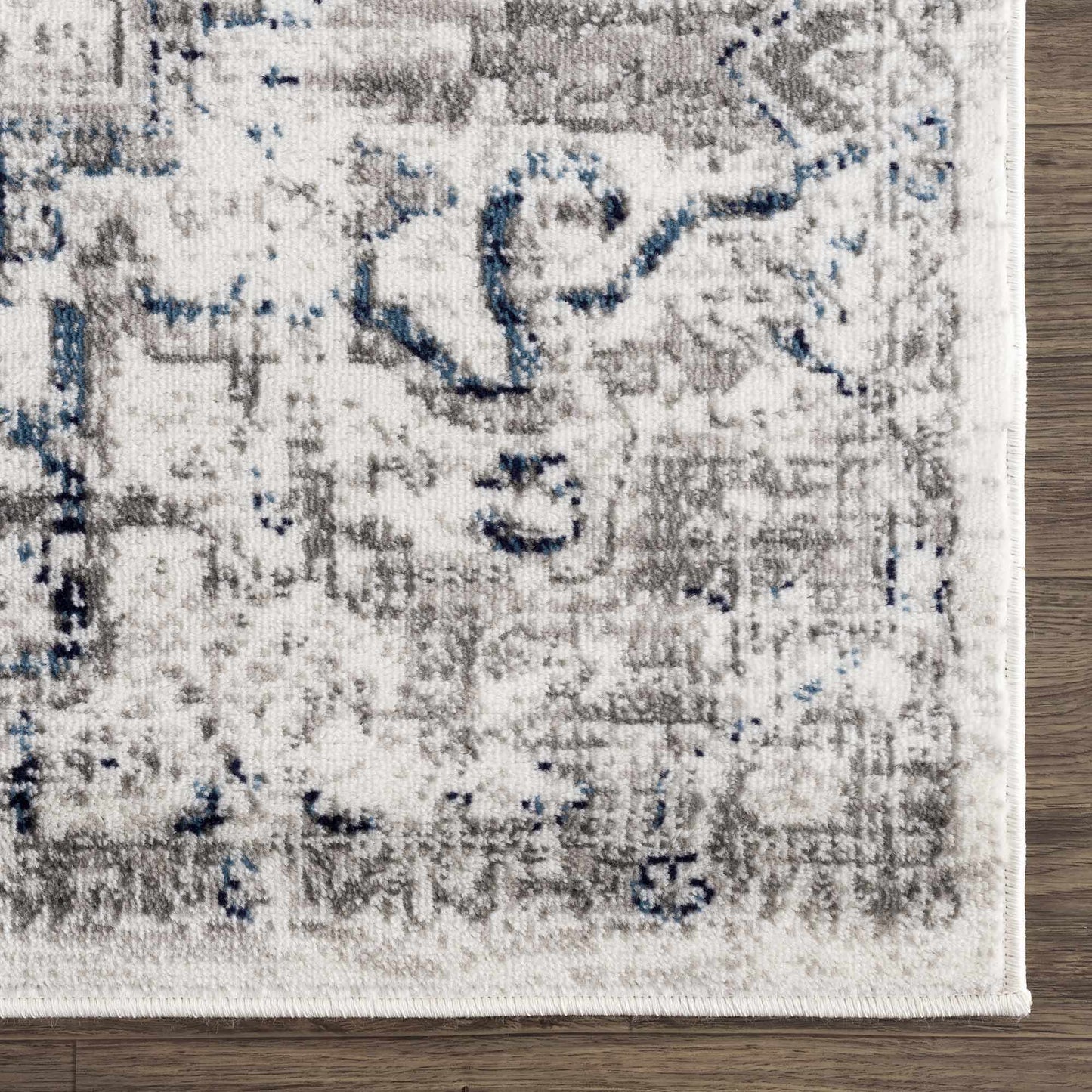 Buenaventura Cream & Navy Area Rug - Boutique Rugs