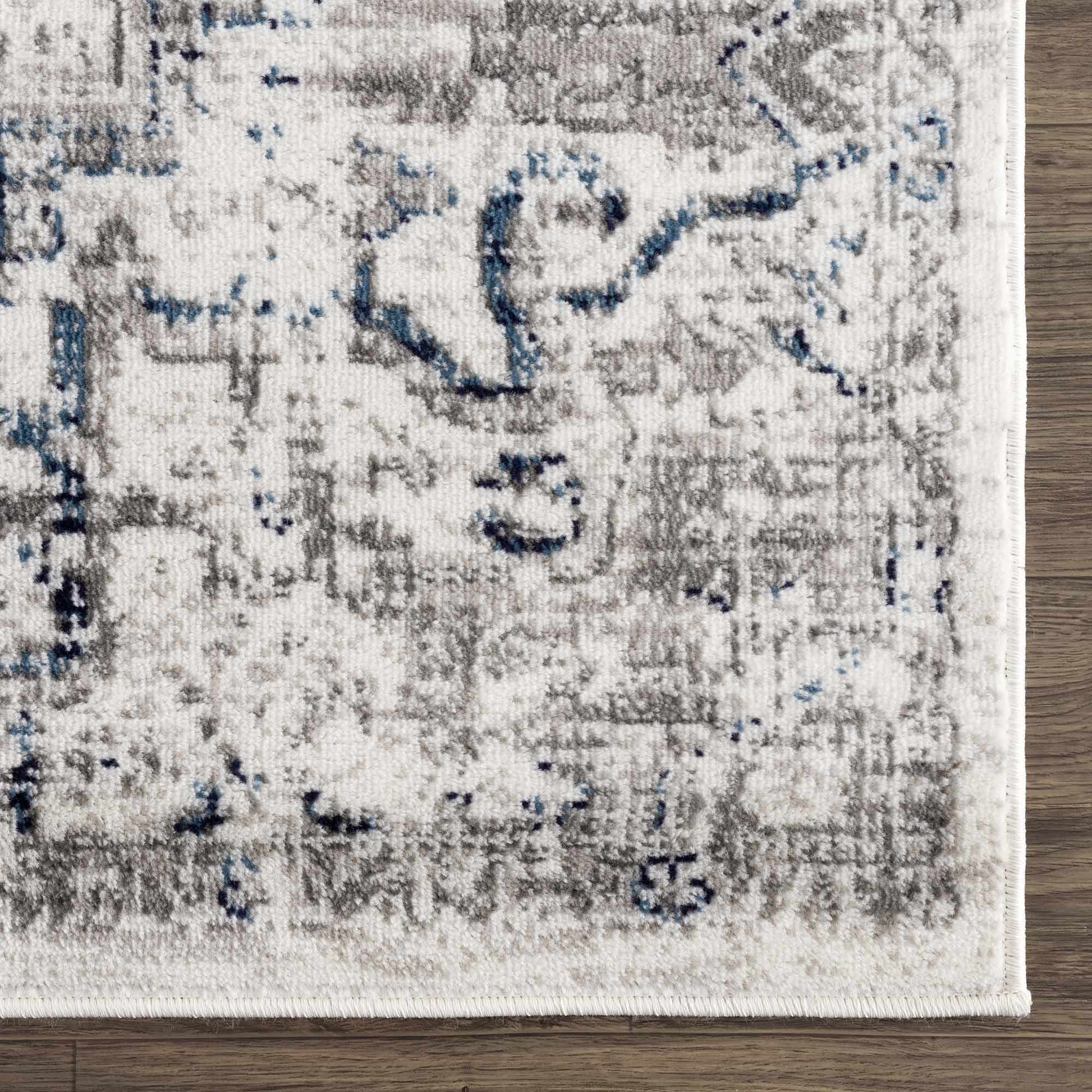 Buenaventura Cream & Navy Area Rug - Boutique Rugs