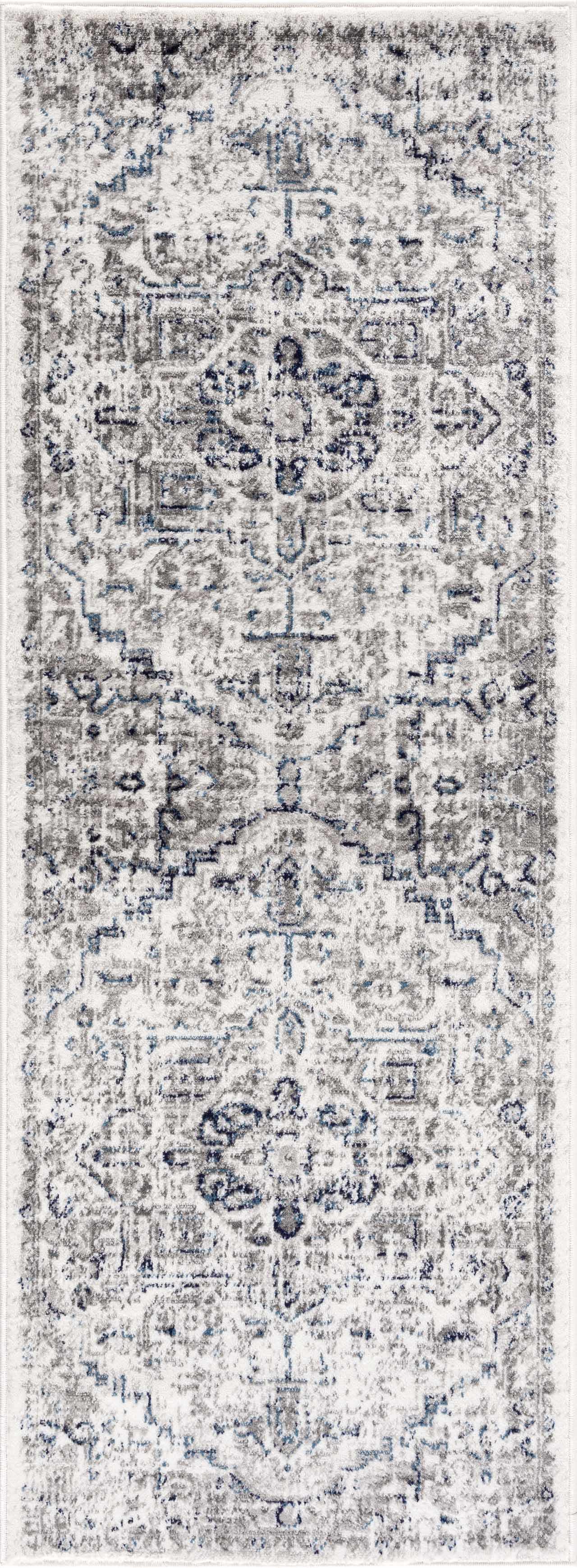 Buenaventura Cream & Navy Area Rug - Boutique Rugs