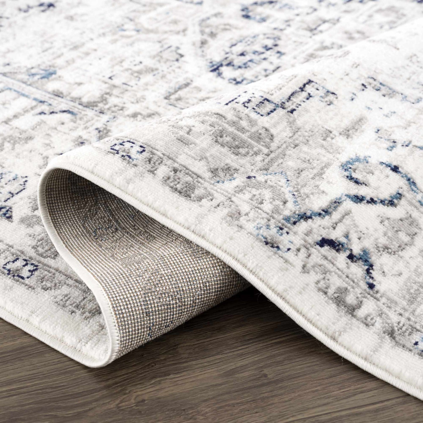 Buenaventura Cream & Navy Area Rug - Boutique Rugs