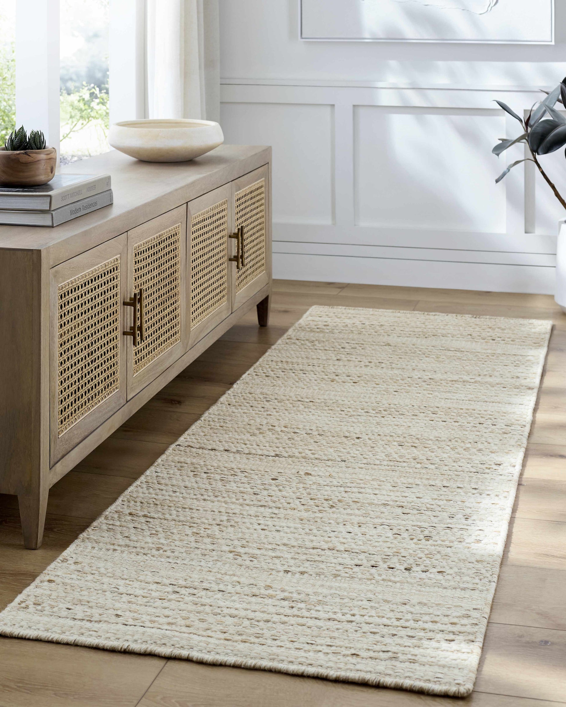 Beige Wool Area Rug - Boutique Rugs