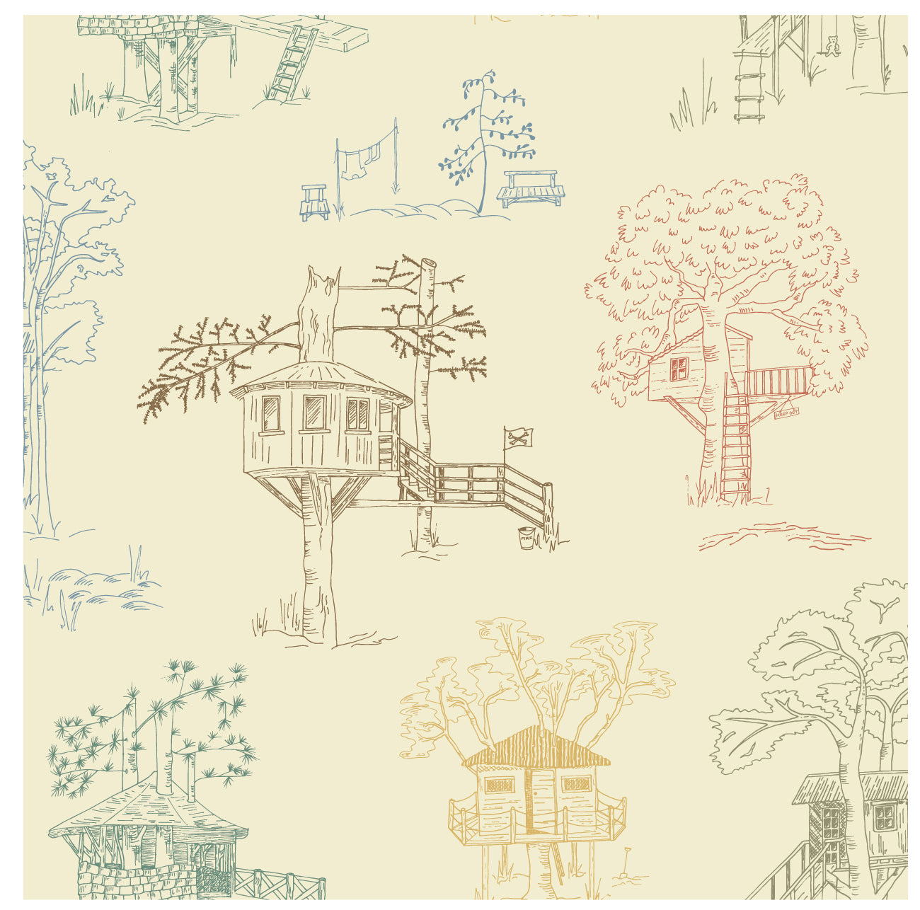 Milo Wallpaper by ArtShades - Sample 1 foot by 1 foot / Multi - Loomwell Home Goods