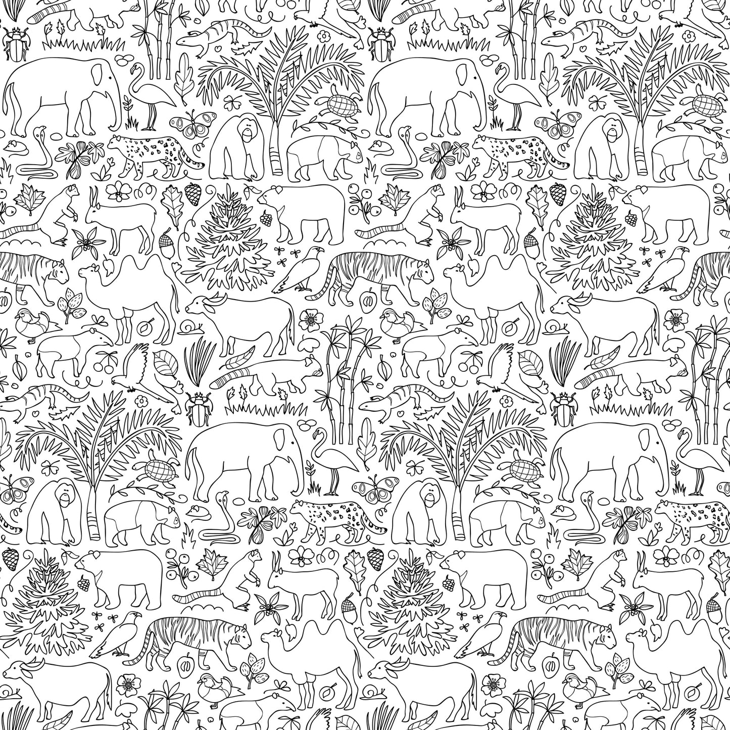 Mowgli Wallpaper - Sample 1 foot by 1 foot - Loomwell Home Goods