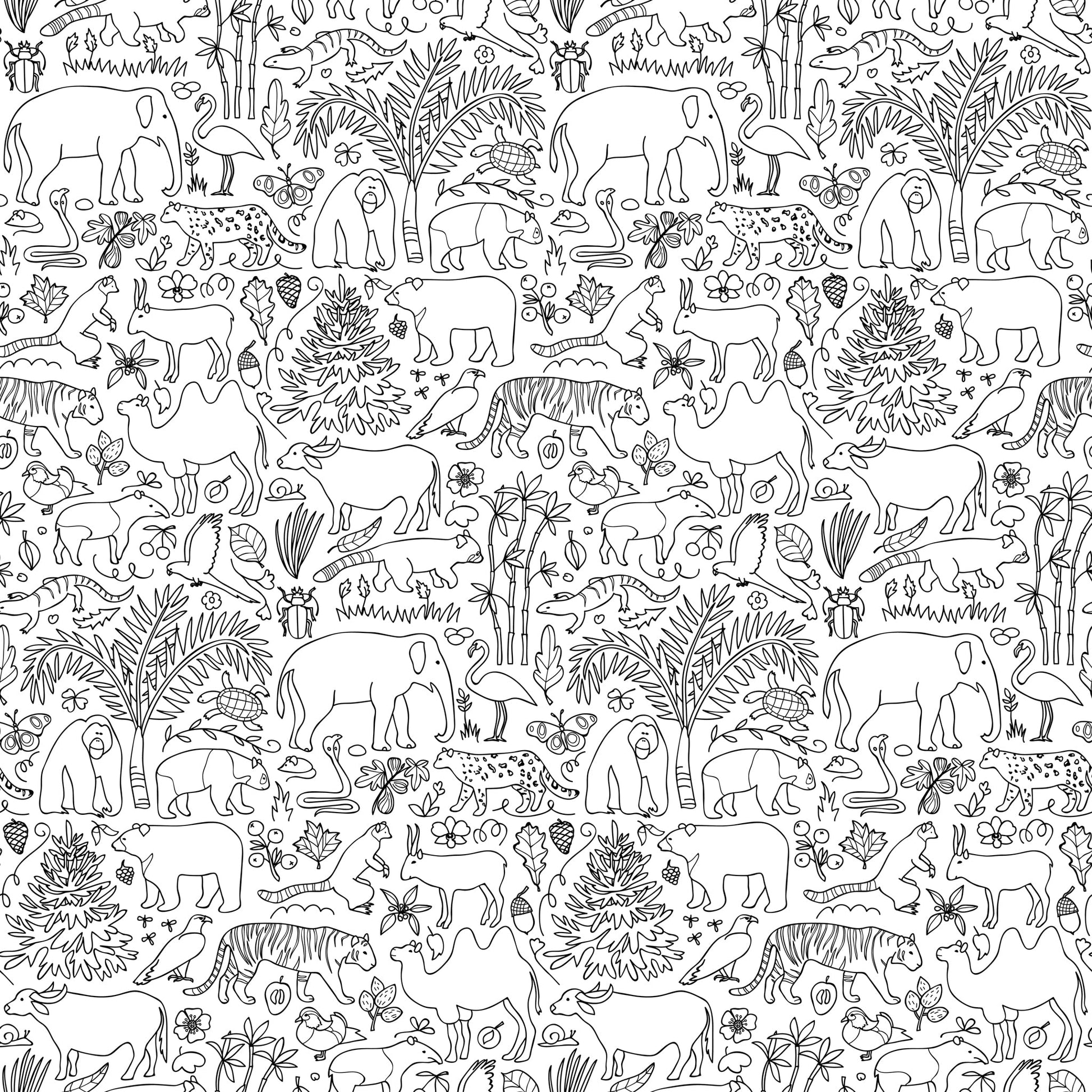 Mowgli Wallpaper - Sample 1 foot by 1 foot - Loomwell Home Goods