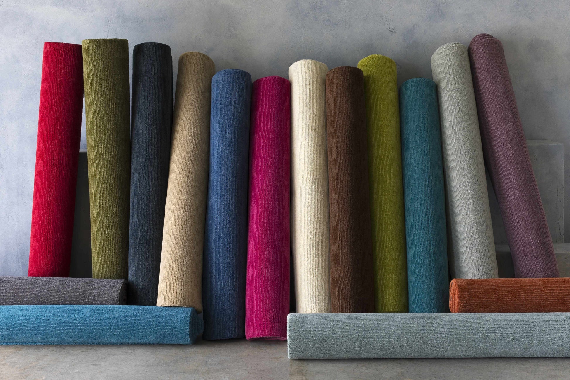 Dusty Sage Solid Wool Area Rug - Boutique Rugs