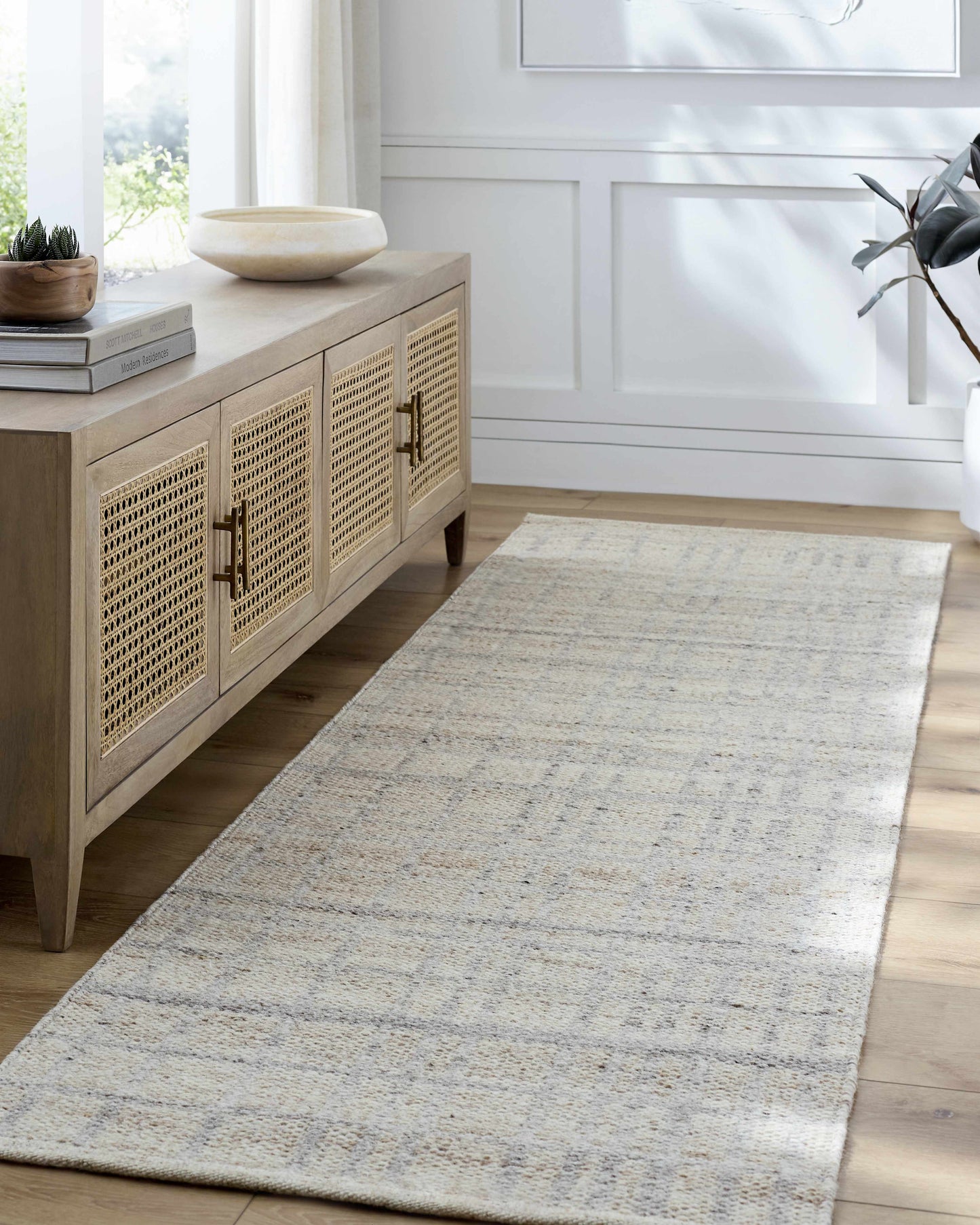 Beige Natural Wool Area Rug - Boutique Rugs