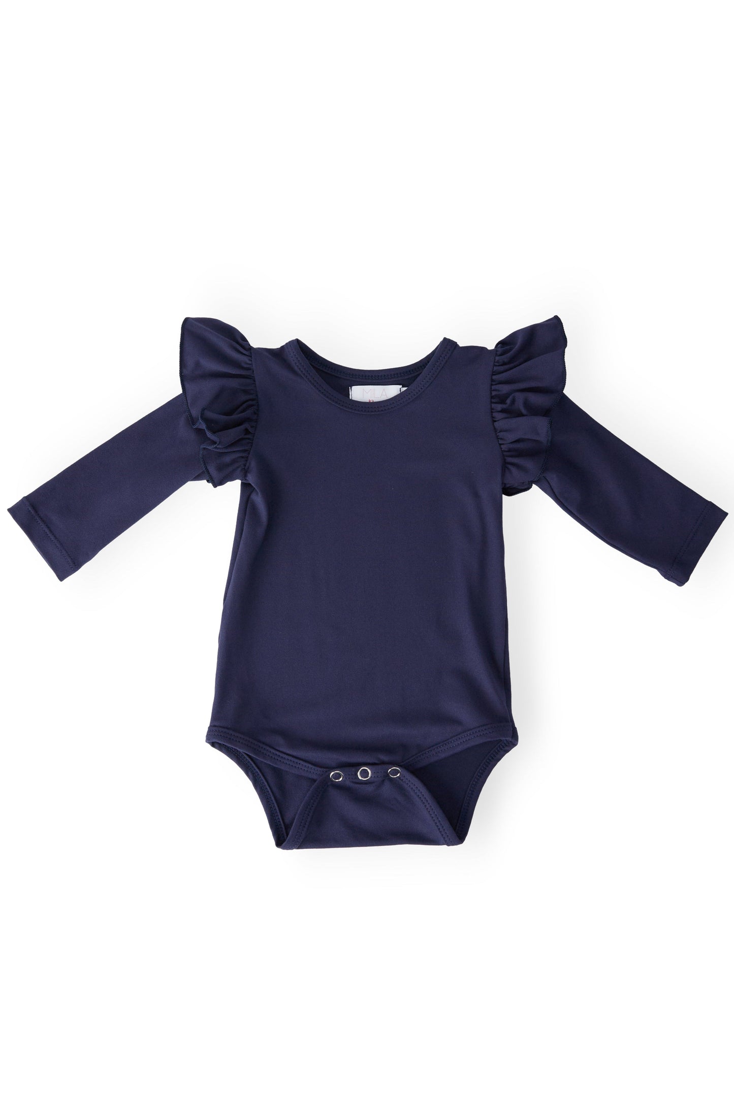 Navy L/S Flutter Bodysuit - Mila & Rose ®