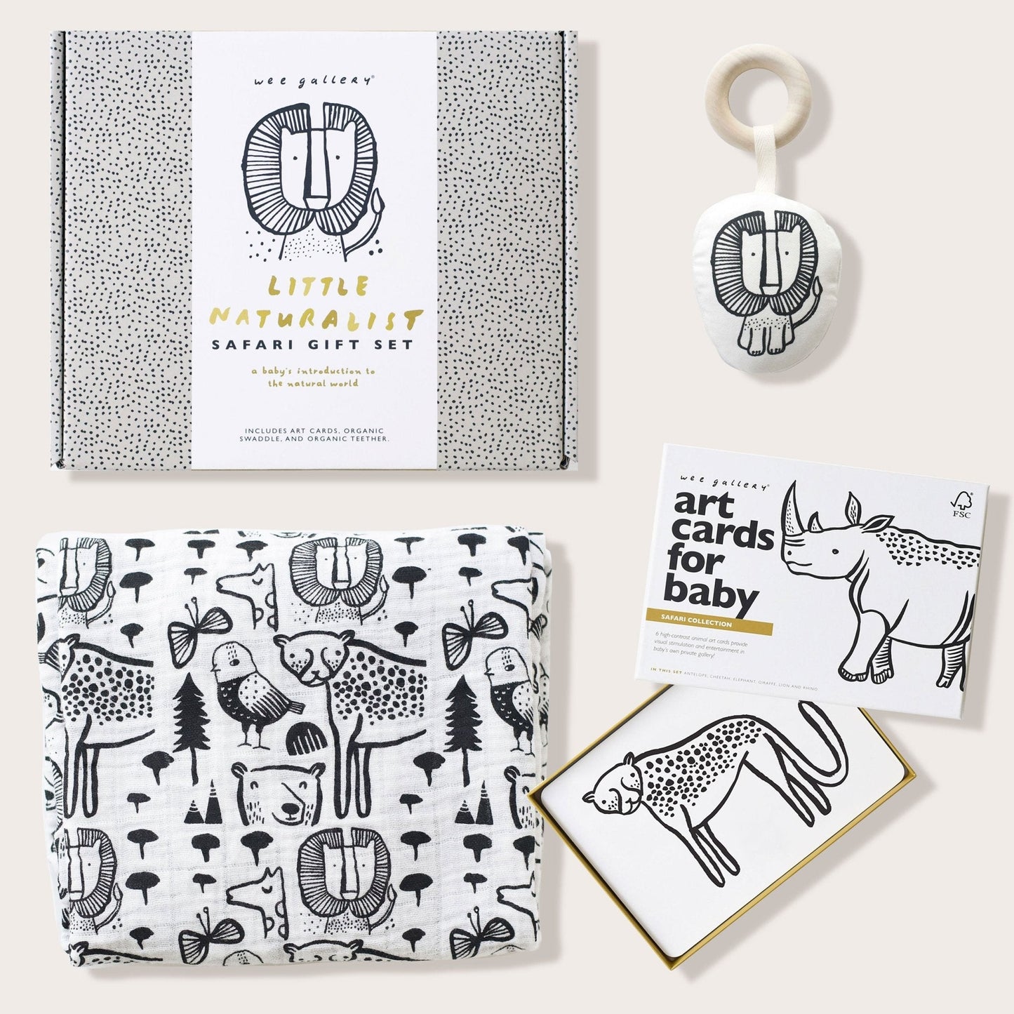 Newborn Baby Gift Set - Safari - Wee Gallery