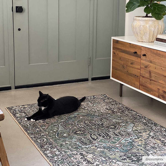 Neyland Sage Green Area Rug - Boutique Rugs