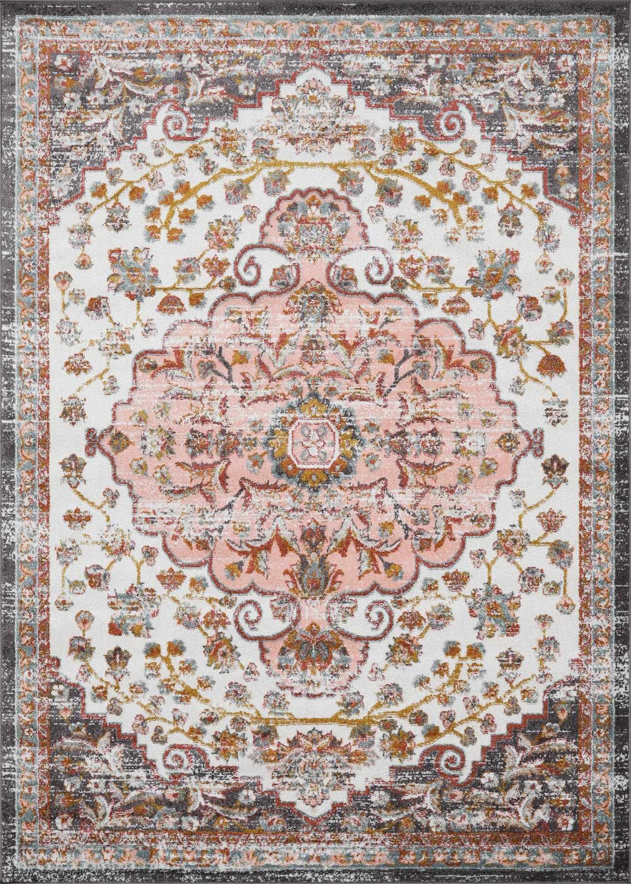 Oark Floral Medallion Area Rug - Boutique Rugs