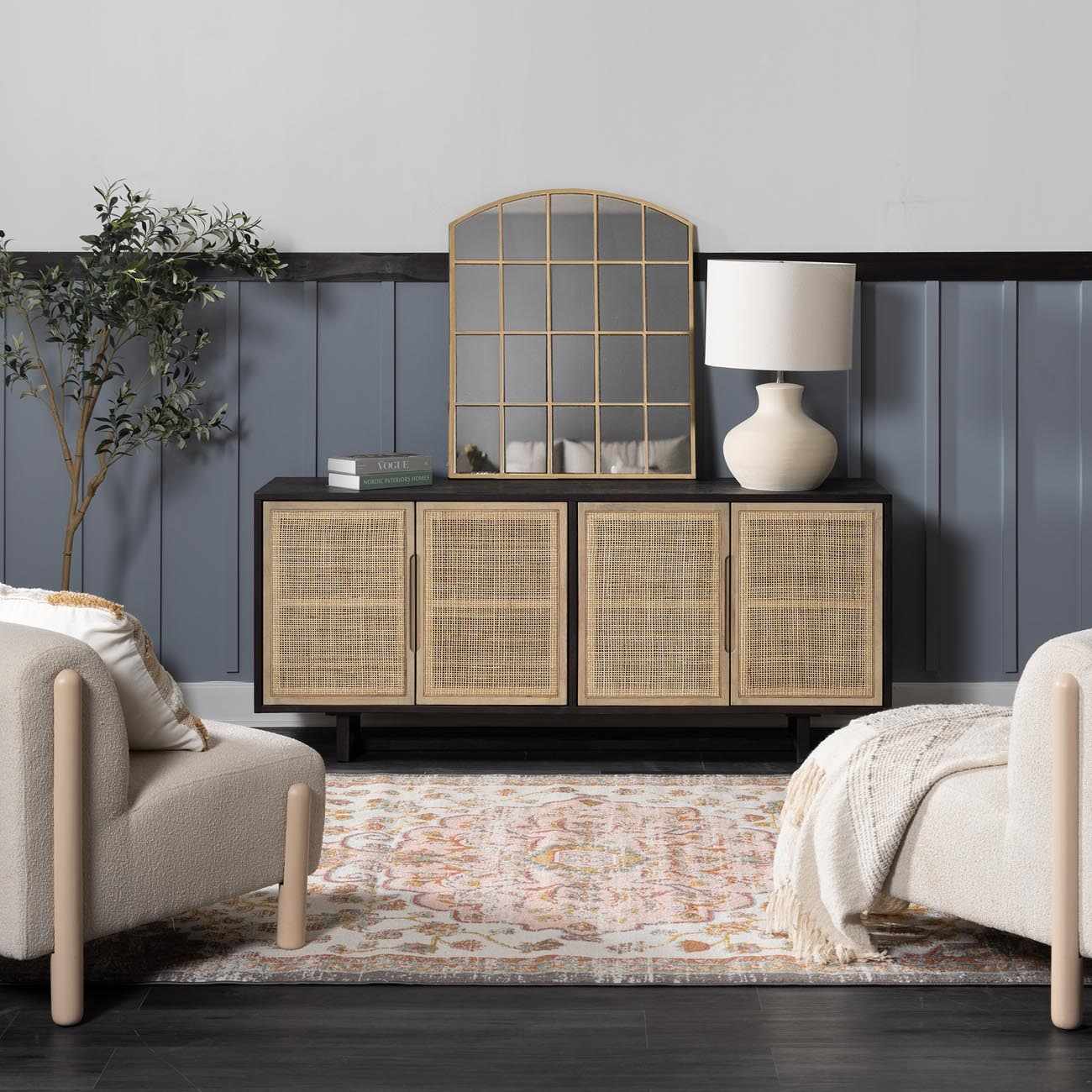 Oark Floral Medallion Area Rug - Boutique Rugs