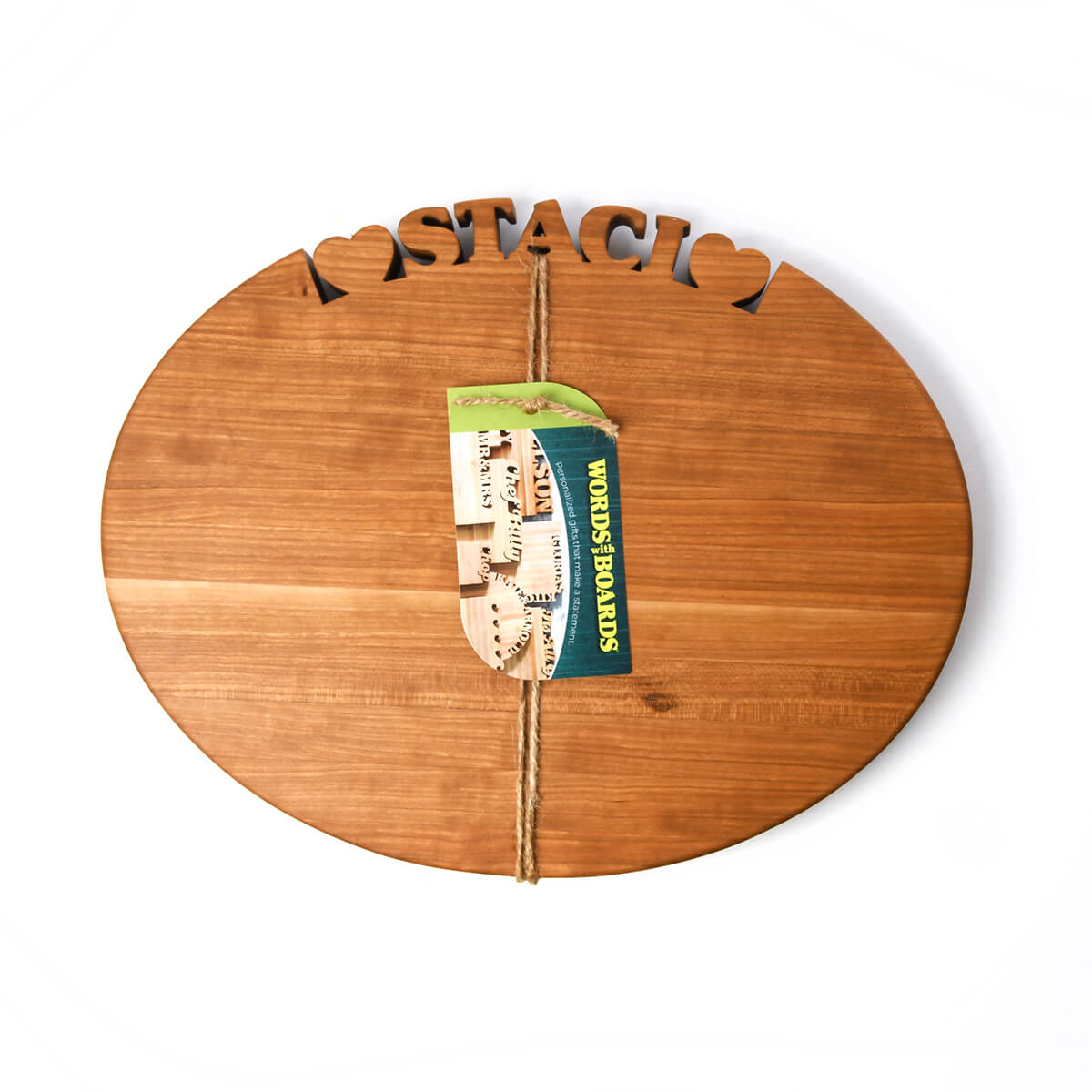 Oval Personalized Cutting Board - Words with Boards LLC