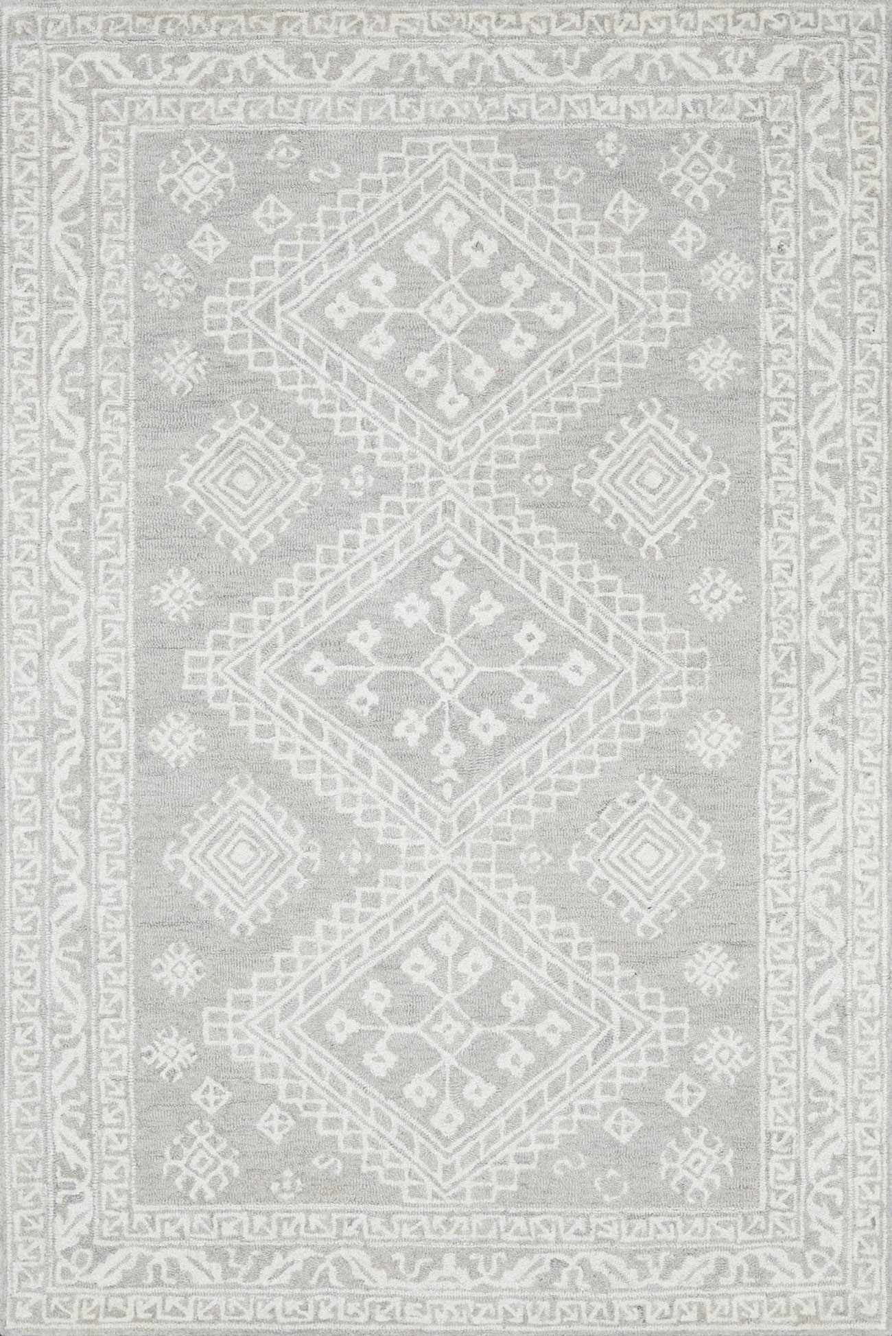 Light Gray Traditional Area Rug - Boutique Rugs