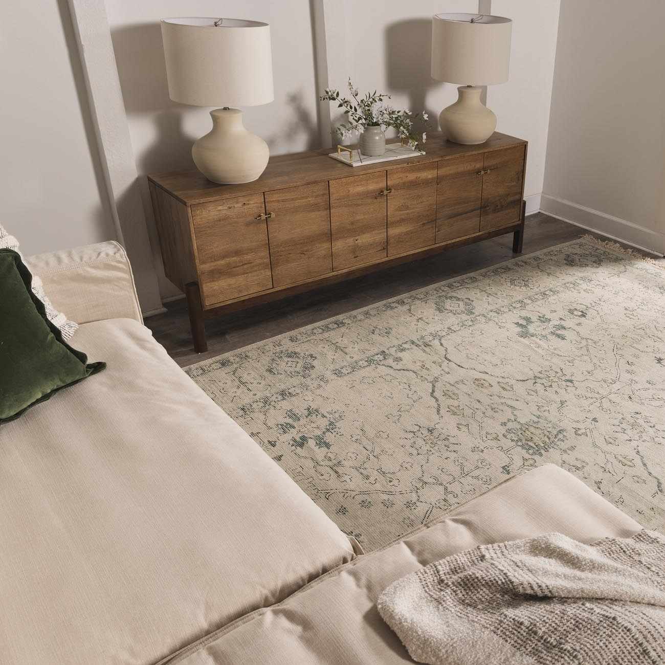 Penkridge Sage Persian Style Rug - Boutique Rugs