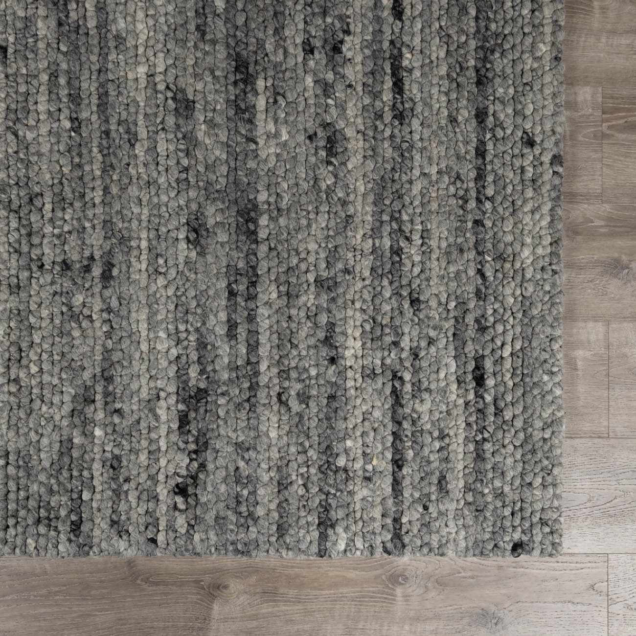 Charcoal Gray Wool Area Rug - Boutique Rugs