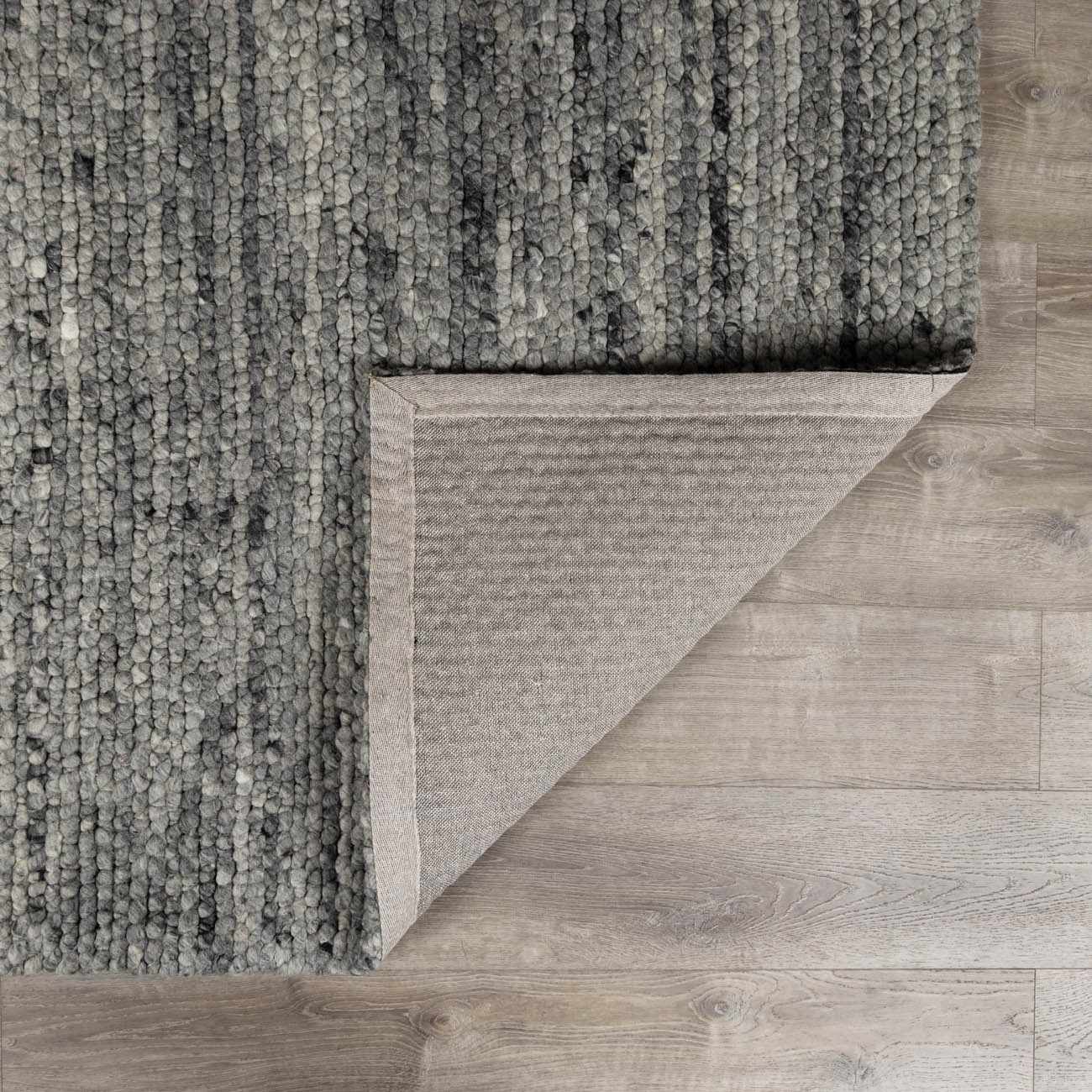 Charcoal Gray Wool Area Rug - Boutique Rugs