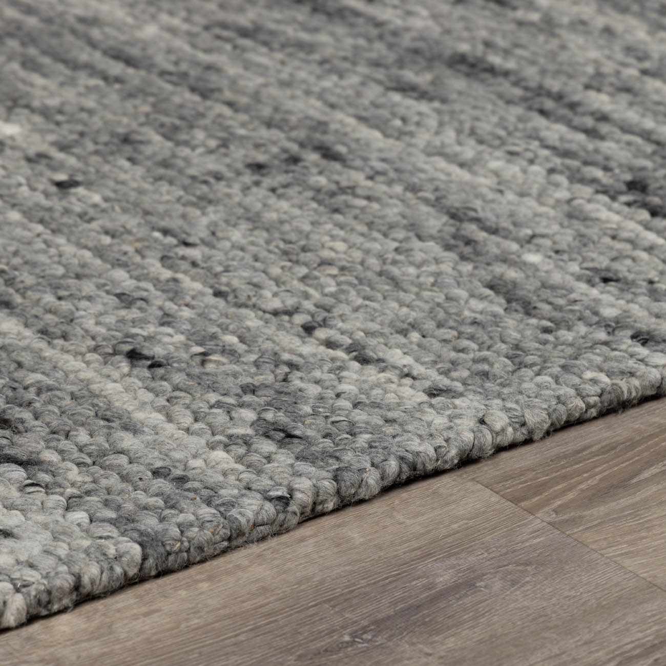 Charcoal Gray Wool Area Rug - Boutique Rugs