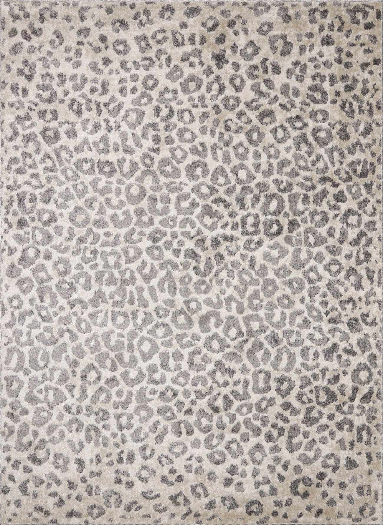 Beige Liversedge Leopard Print Area Rug - Boutique Rugs