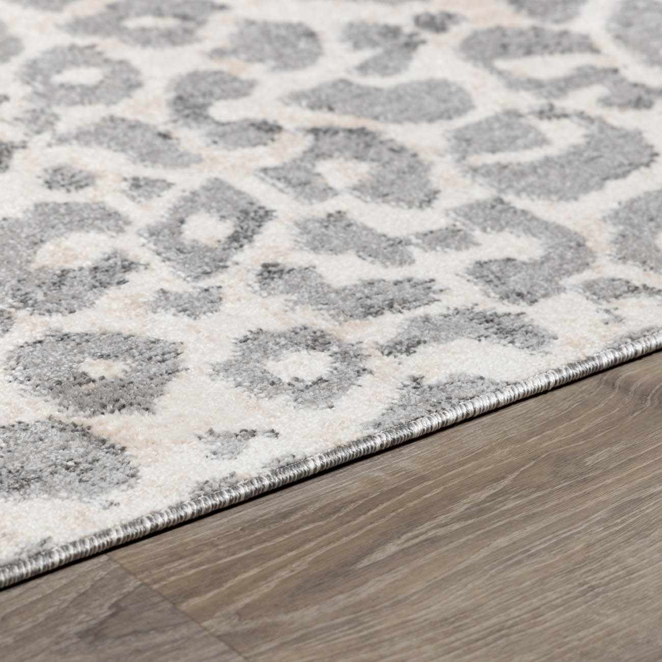 Beige Liversedge Leopard Print Area Rug - Boutique Rugs