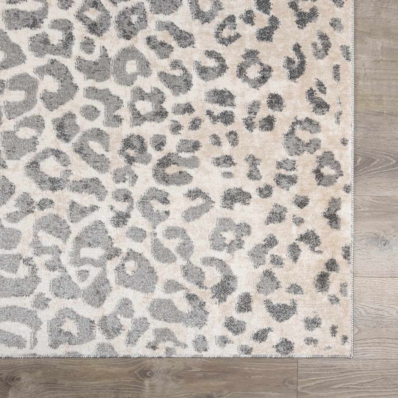 Beige Liversedge Leopard Print Area Rug - Boutique Rugs