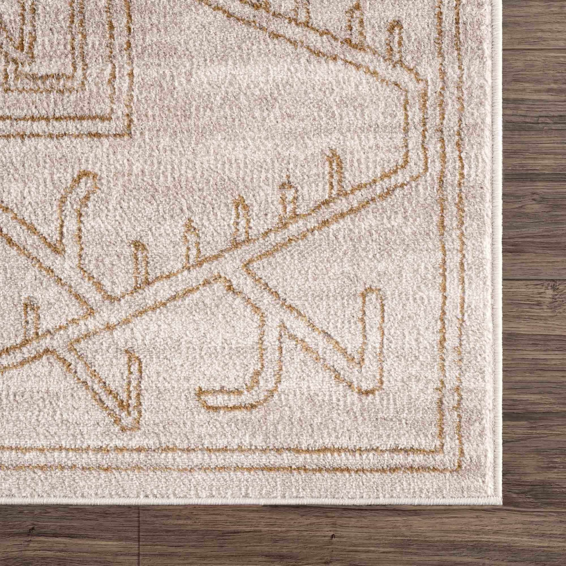 Divya Cream & Gold Area Rug - Limited Edition - Boutique Rugs